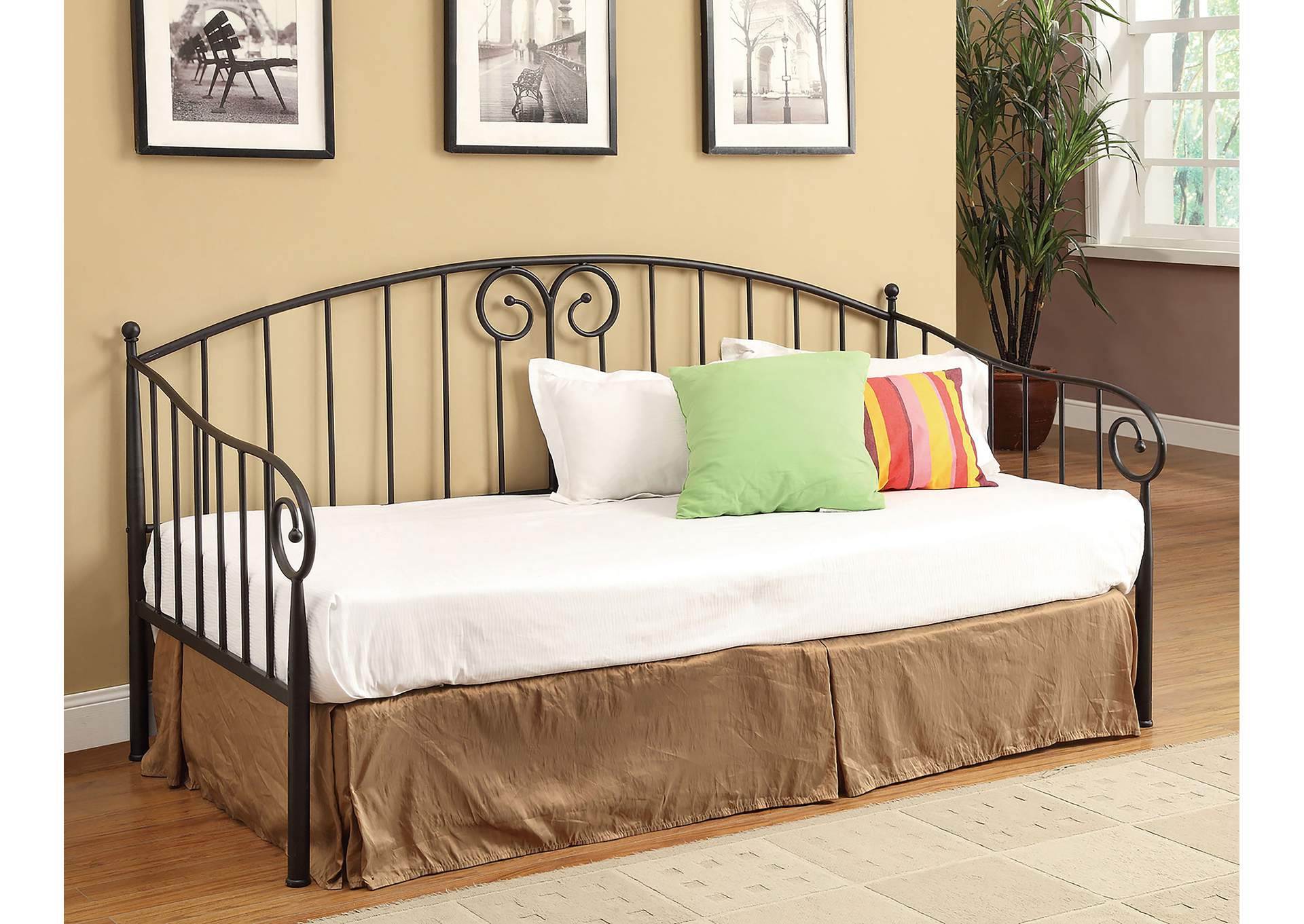 Grover Twin Metal Daybed Black,Coaster Furniture