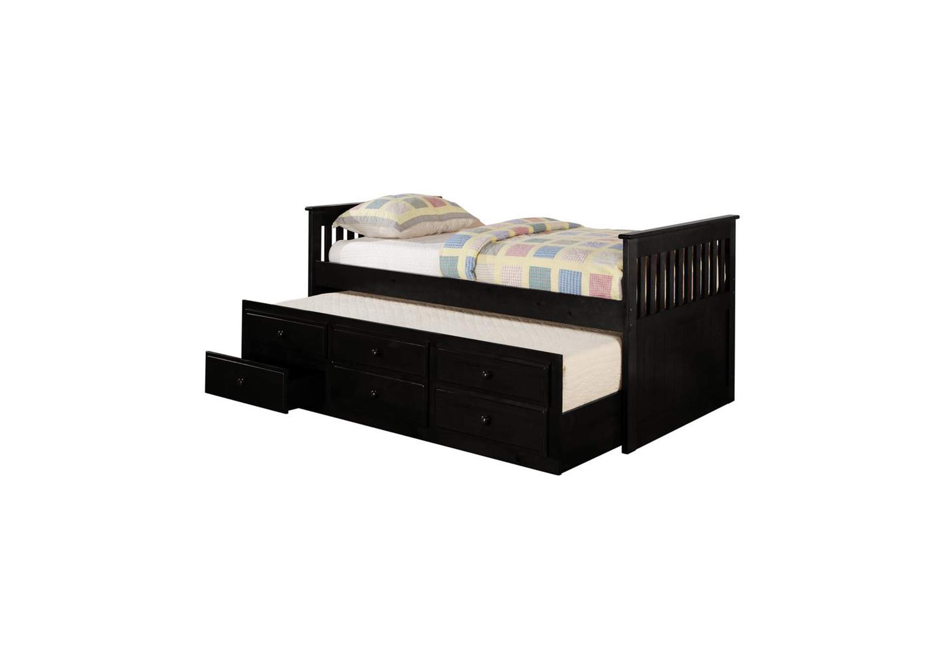 Transitional Black Twin Daybed,Coaster Furniture