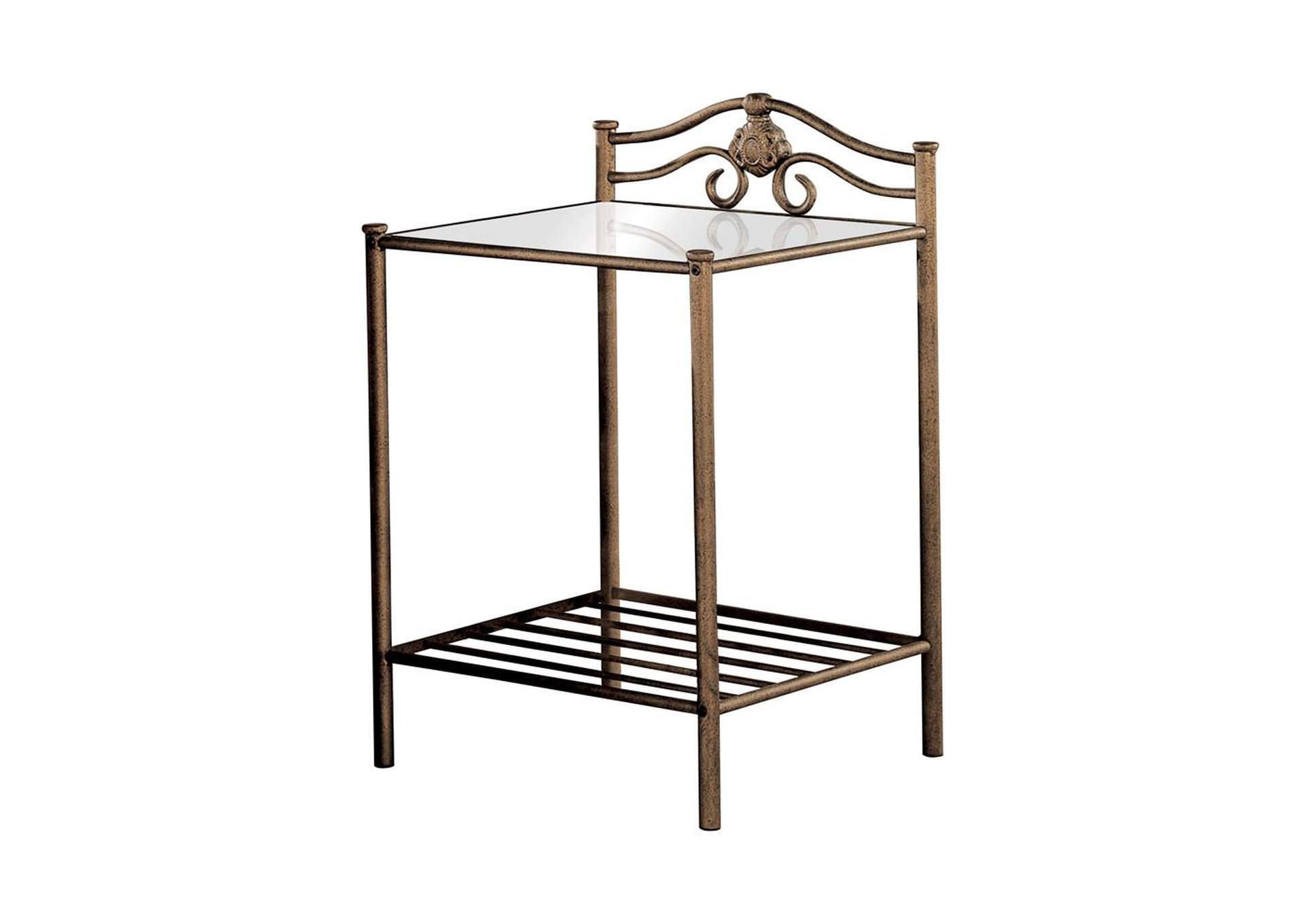 Mercury Sydney Metal Nightstand Rbs Furniture Bronx Ny