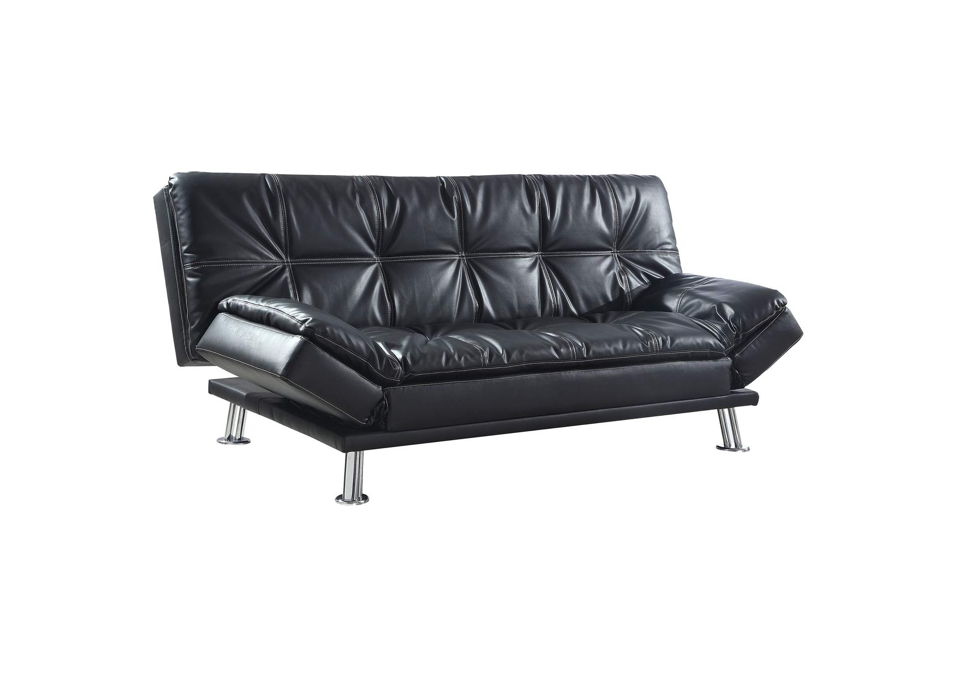 Dilleston Tufted Back Upholstered Sofa Bed Black,Coaster Furniture