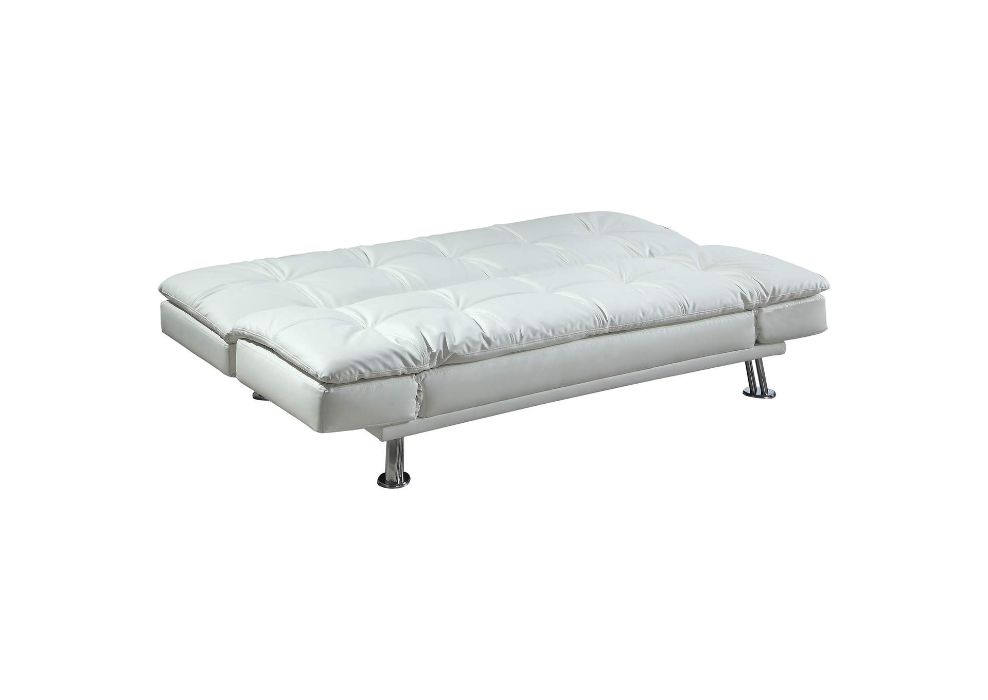 Dilleston Tufted Back Upholstered Sofa Bed White,Coaster Furniture