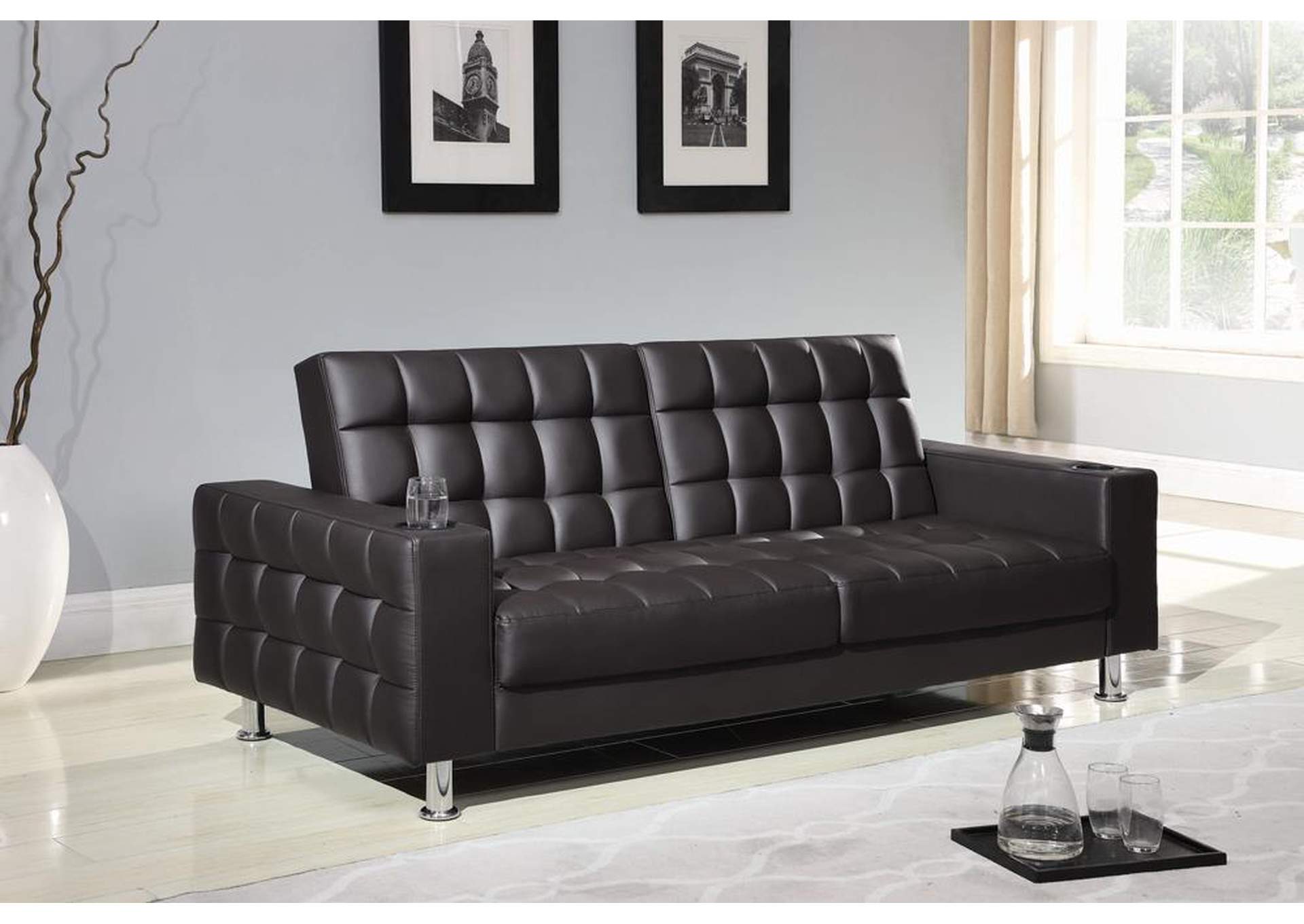 Dark Brown Sofa Bed,ABF Coaster Furniture