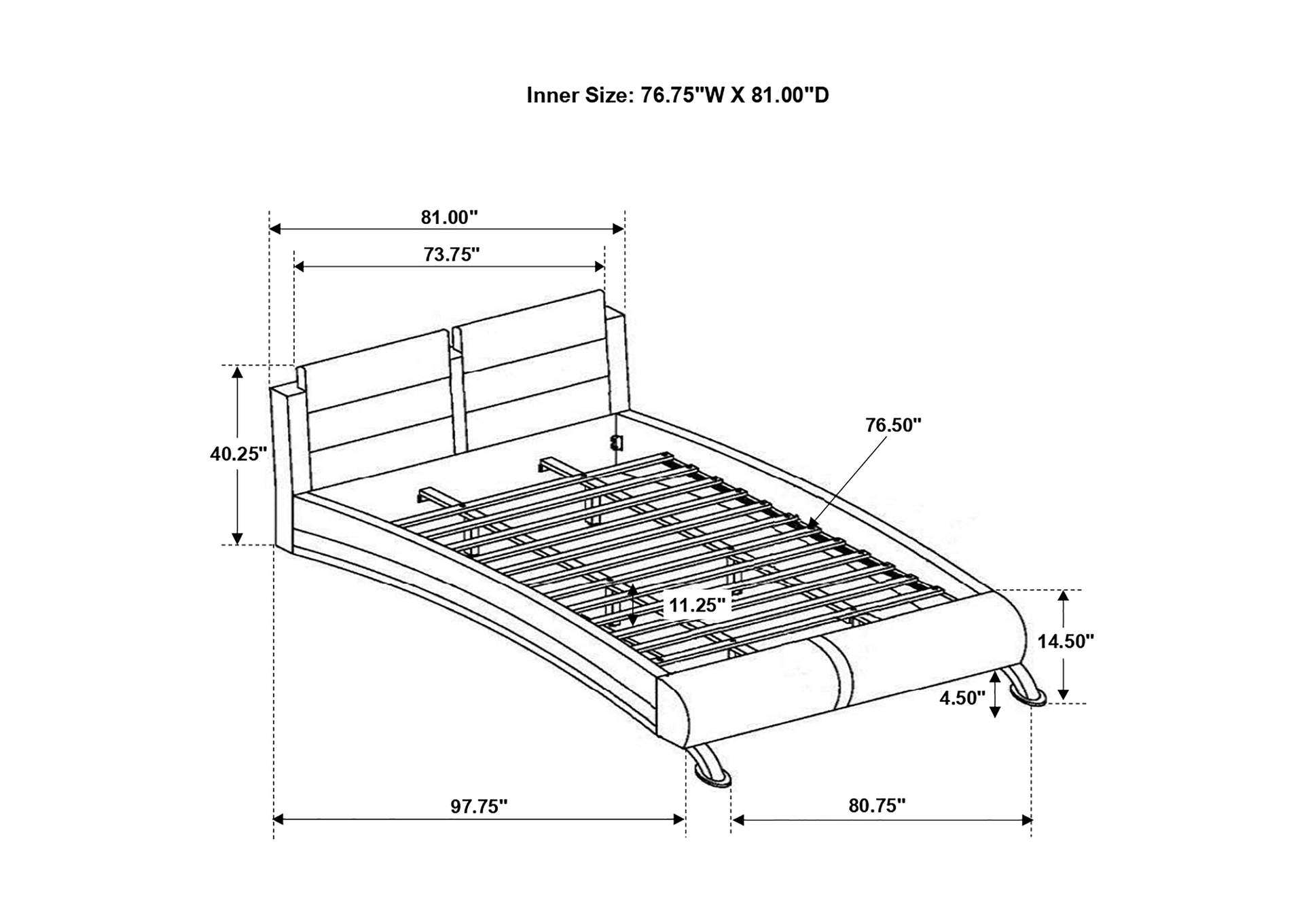 EASTERN KING BED 4 PC SET,Coaster Furniture