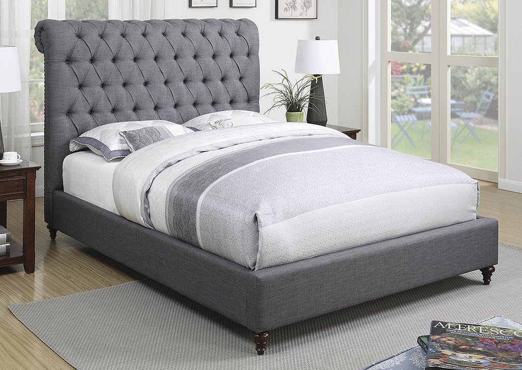 Dark Brown California King Bed,ABF Coaster Furniture