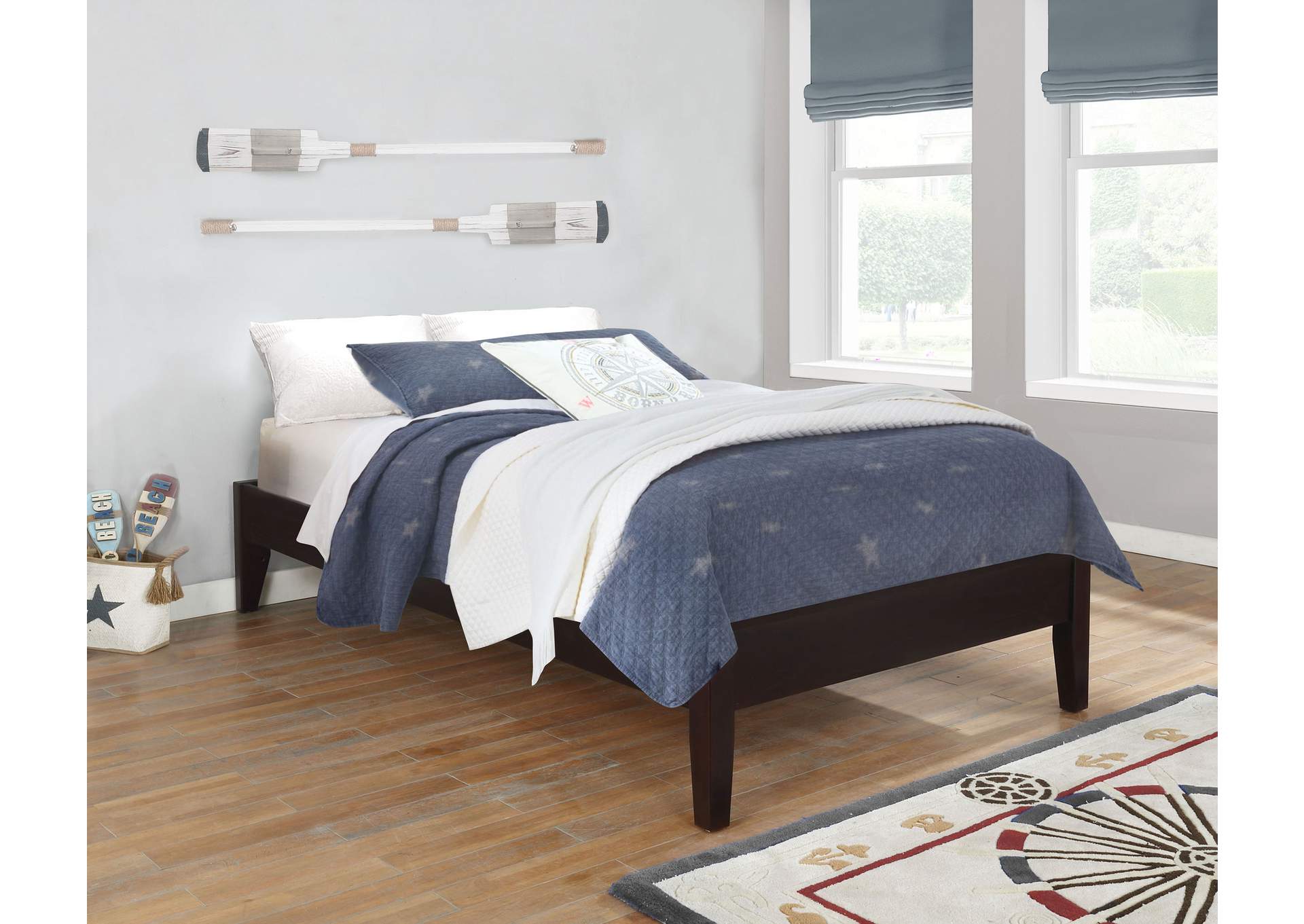Hounslow Twin Universal Platform Bed Cappuccino,Coaster Furniture