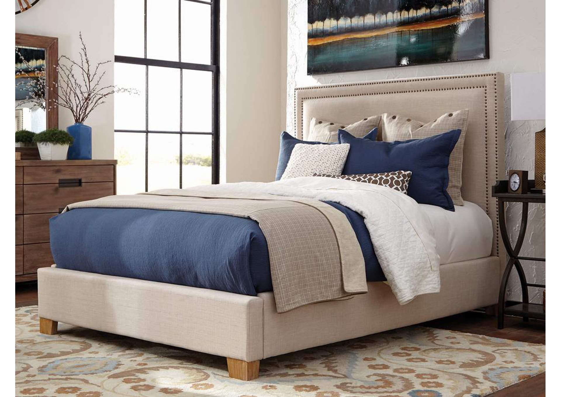 Beige California King Bed,ABF Coaster Furniture