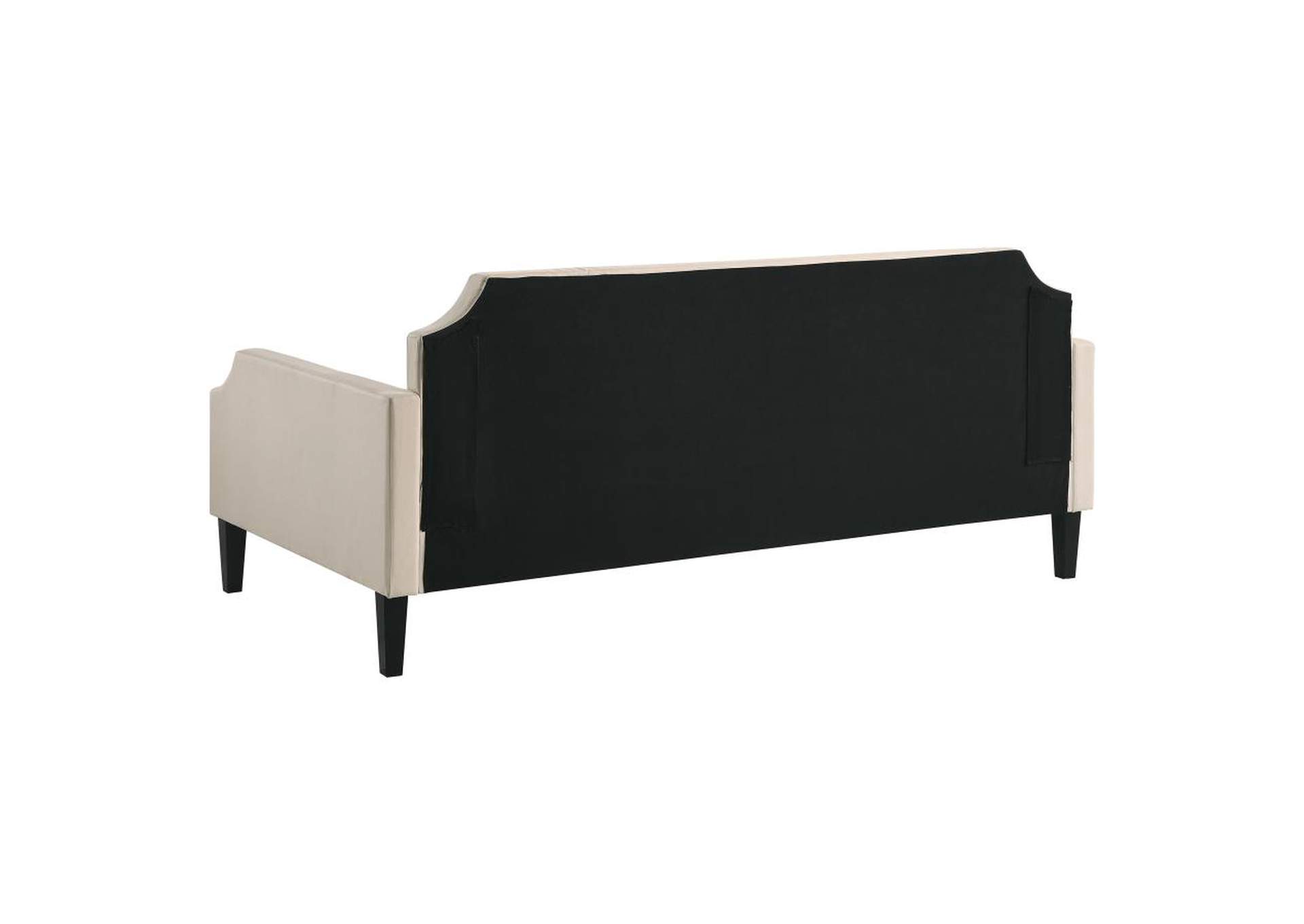 Olivia Upholstered Twin Daybed with Nailhead Trim Discount Furniture Outlet