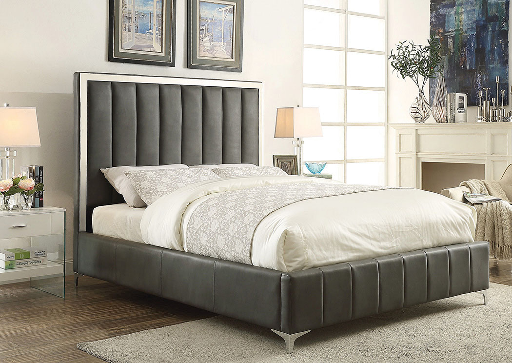 Stainless Steal California King Bed,ABF Coaster Furniture