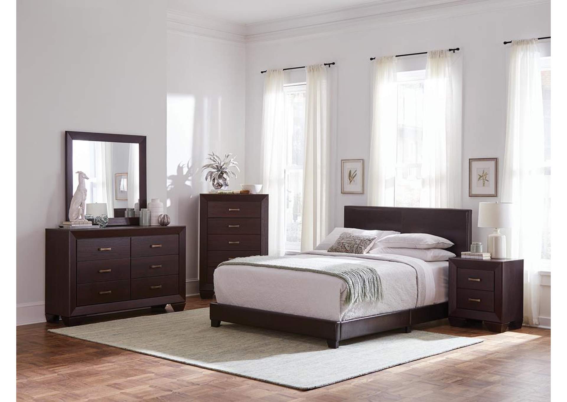 Pink Swan 4 Piece California King Bedroom Set United Furniture Style Springfield Pa