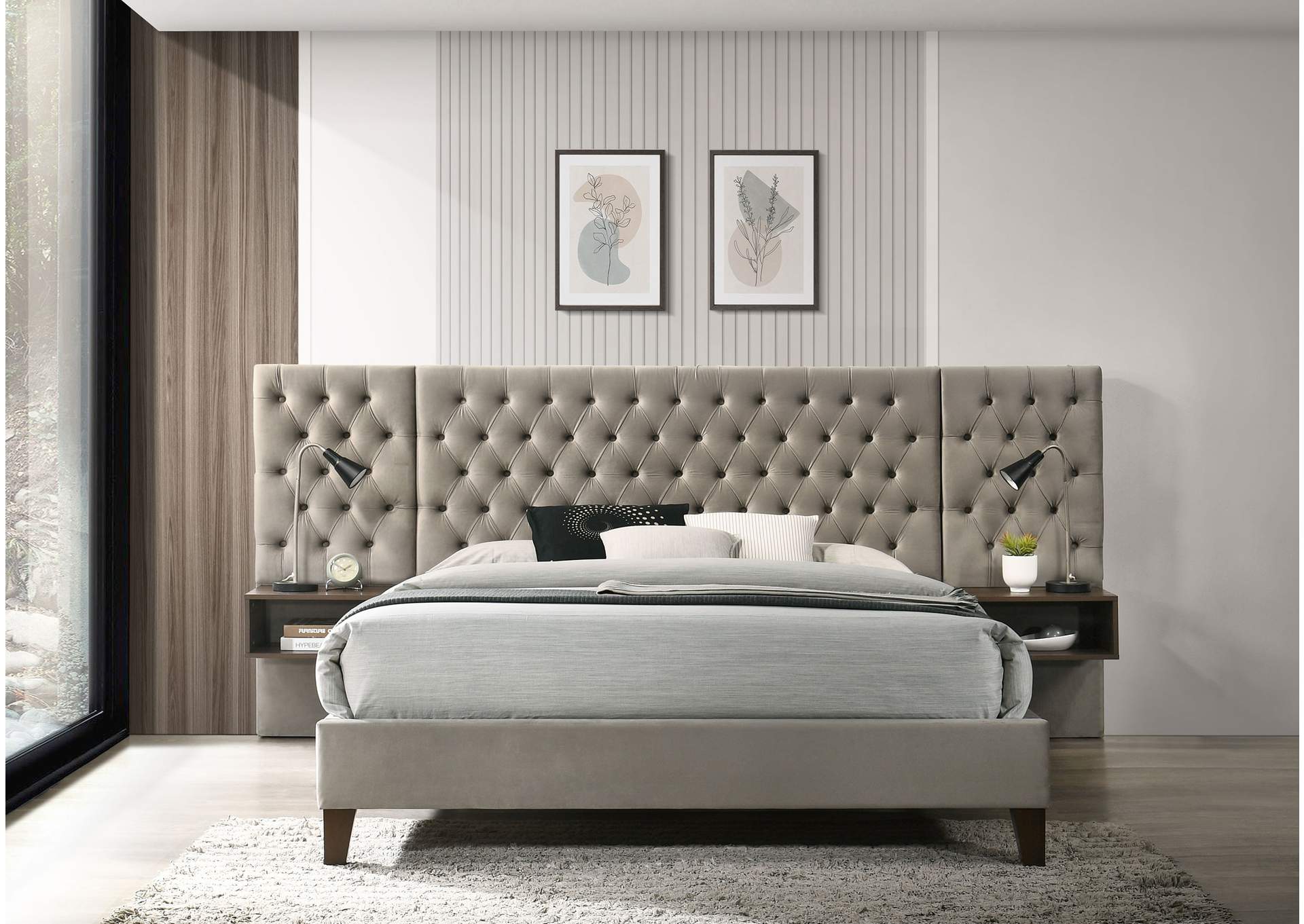 E KING BED,Coaster Furniture