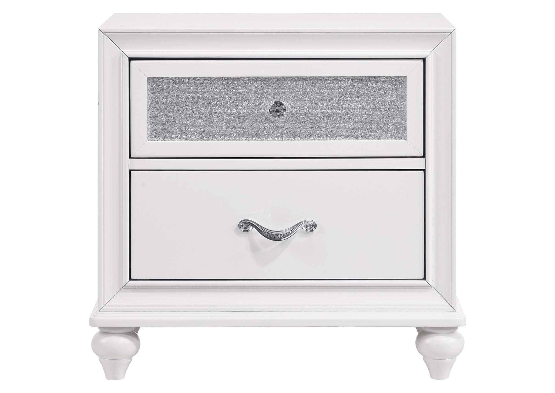 Barzini Upholstered Tufted Bedroom Set White,Coaster Furniture