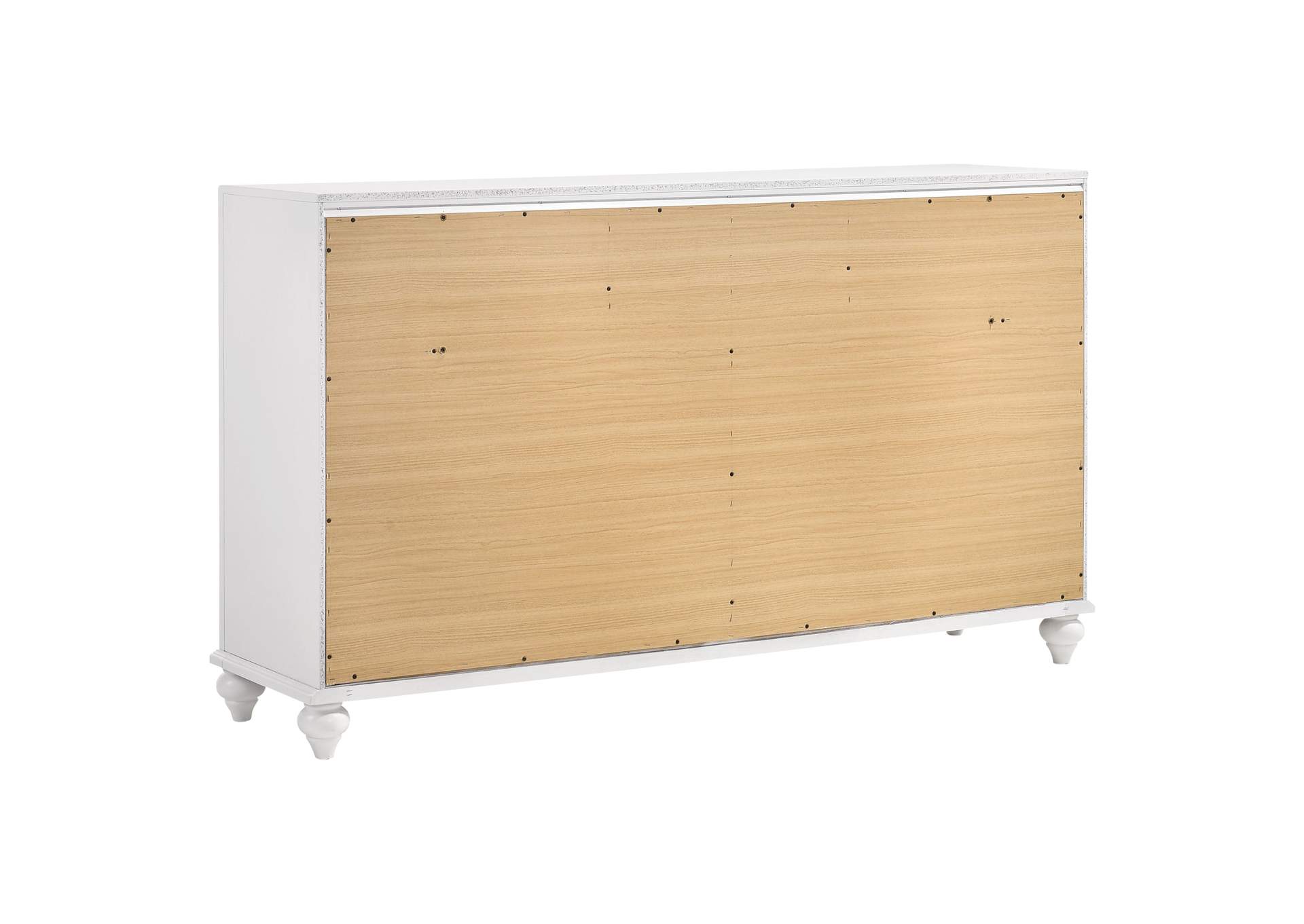 Barzini Upholstered Tufted Bedroom Set White,Coaster Furniture
