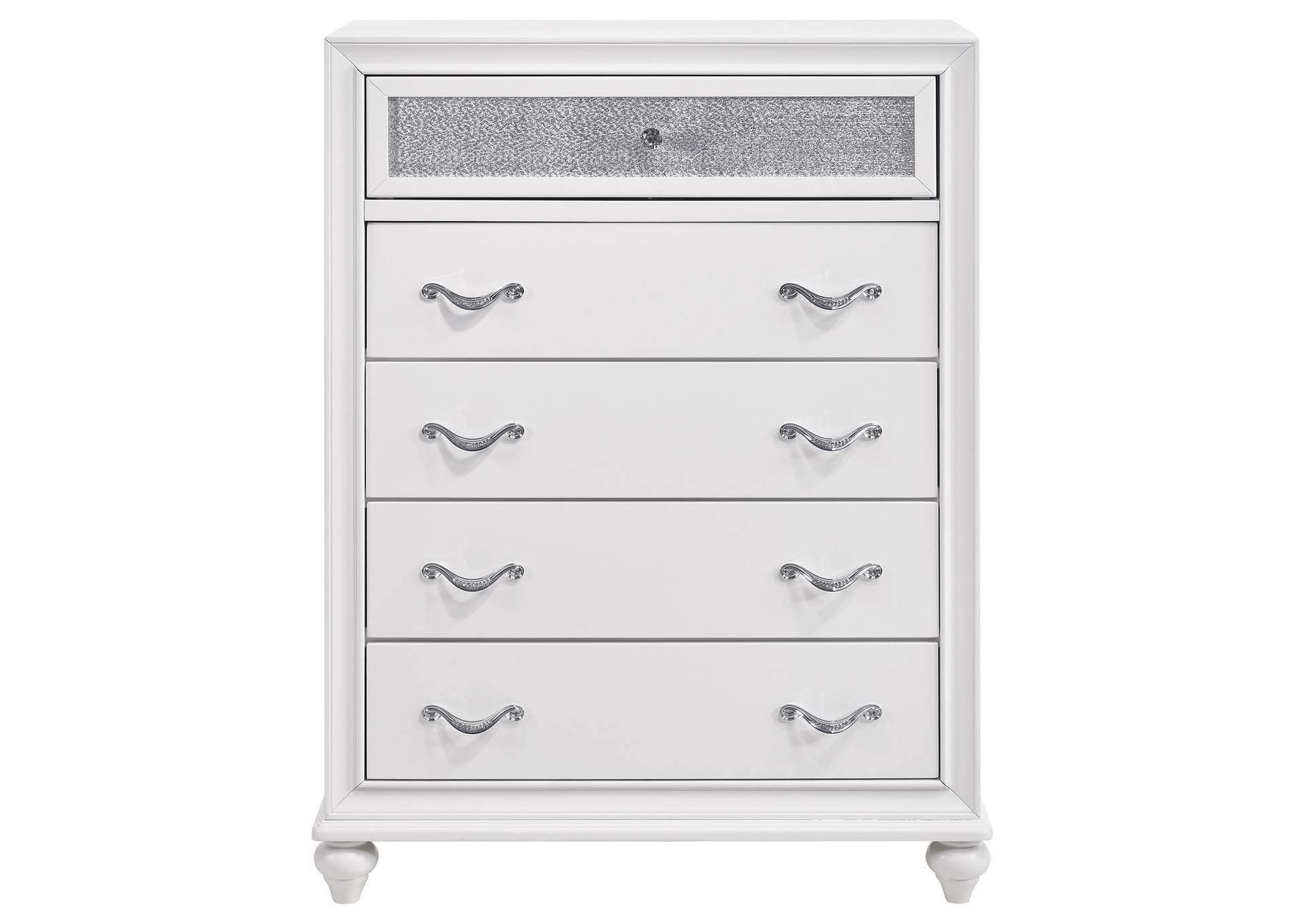 Barzini Upholstered Tufted Bedroom Set White,Coaster Furniture