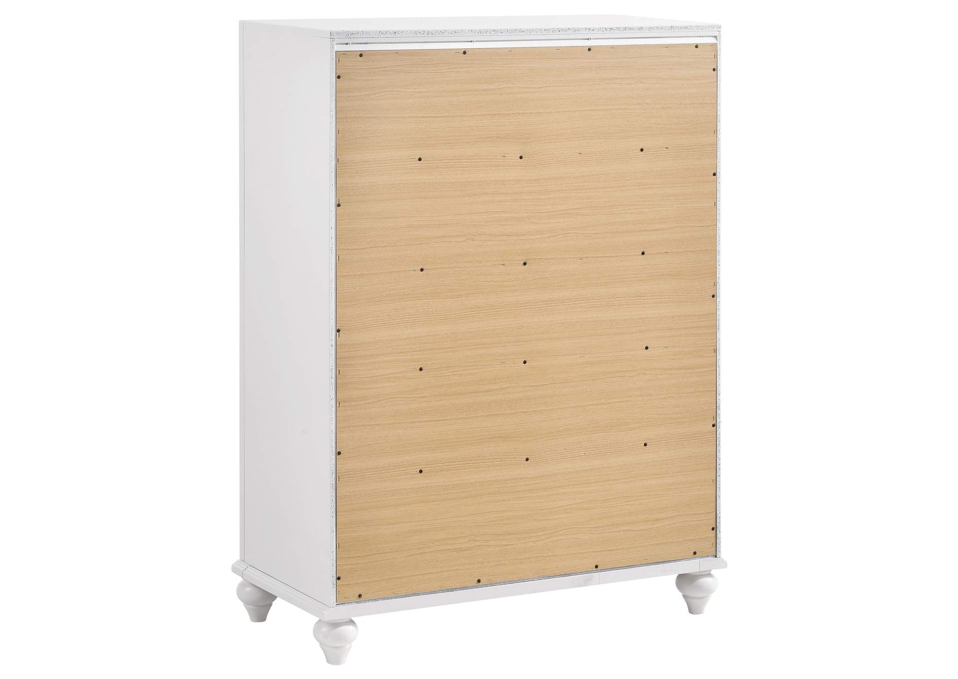 Barzini Upholstered Tufted Bedroom Set White,Coaster Furniture