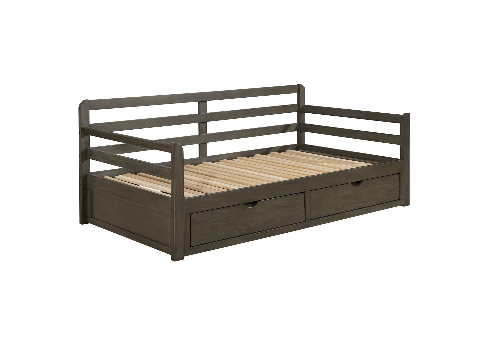 Sorrento 2-drawer Twin Daybed with Extension Trundle Grey,Coaster Furniture