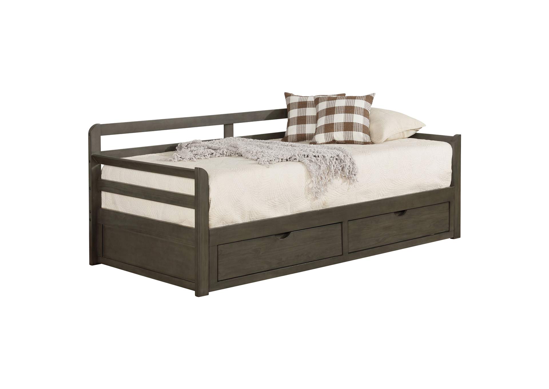 Sorrento 2-drawer Twin Daybed with Extension Trundle Grey,Coaster Furniture