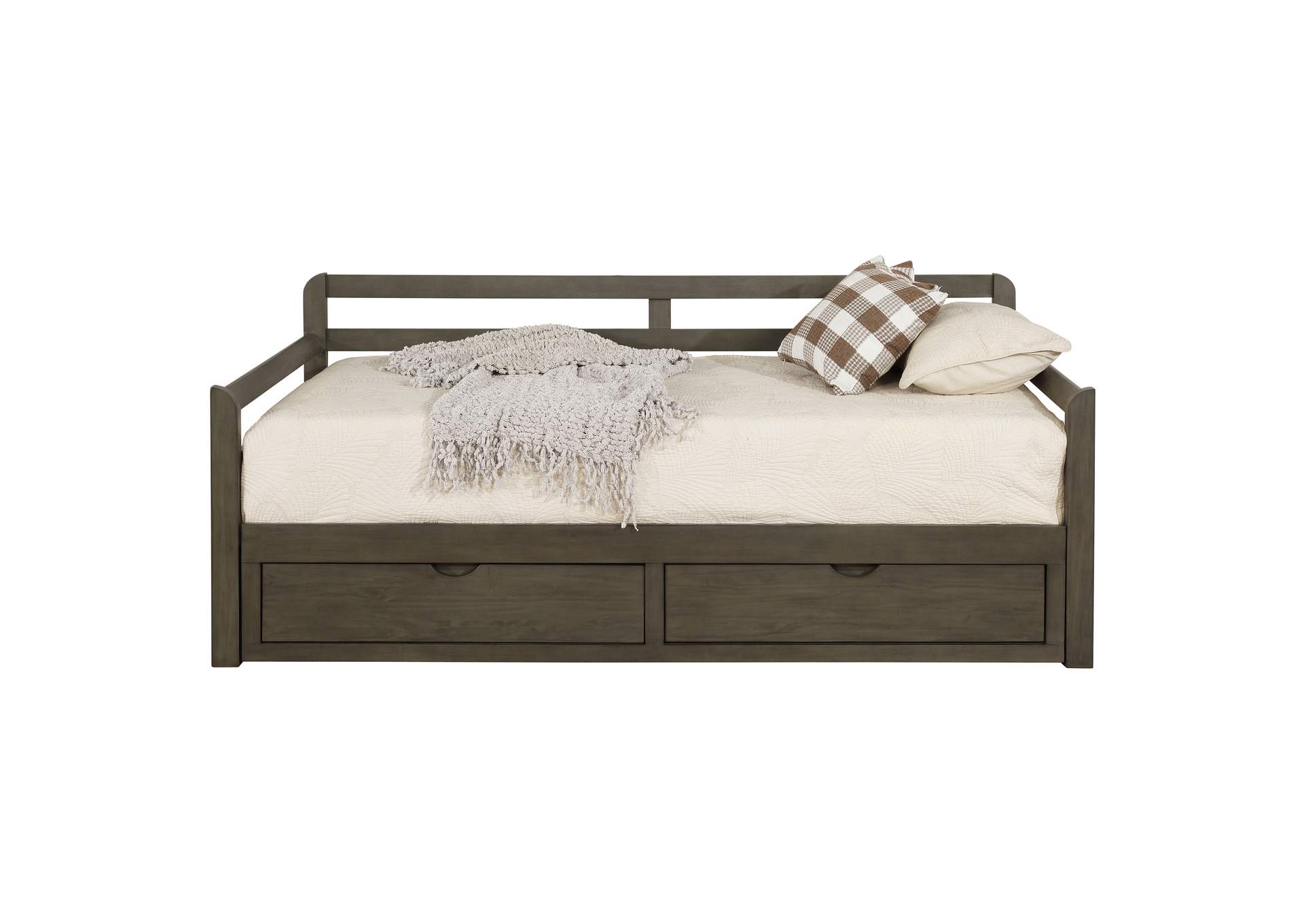 Sorrento 2-drawer Twin Daybed with Extension Trundle Grey,Coaster Furniture