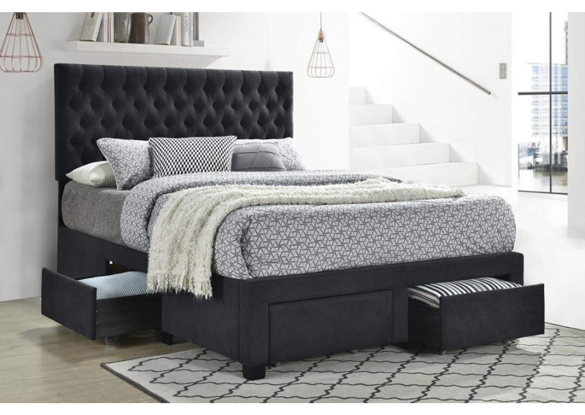 Eastern king bed on sale with storage