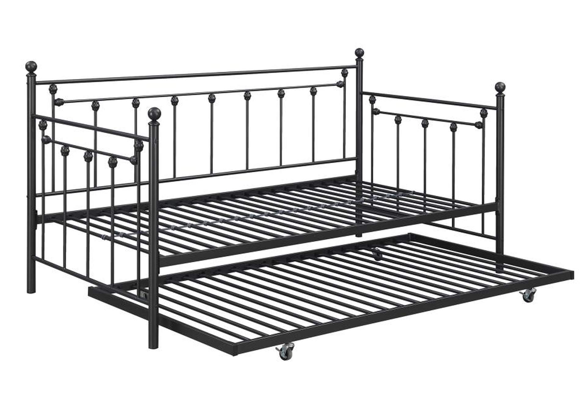 Nocus Spindle Metal Twin Daybed With Trundle,Coaster Furniture