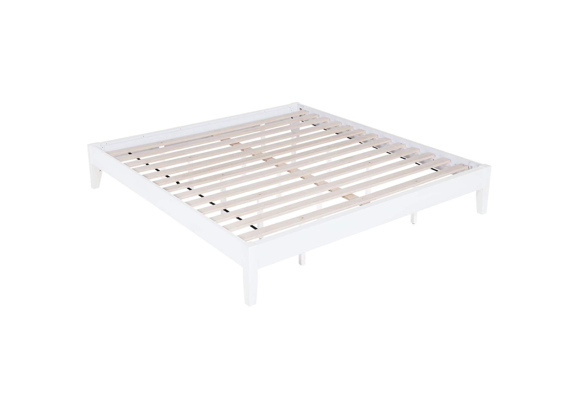 Hounslow Platform California King Bed White,Coaster Furniture