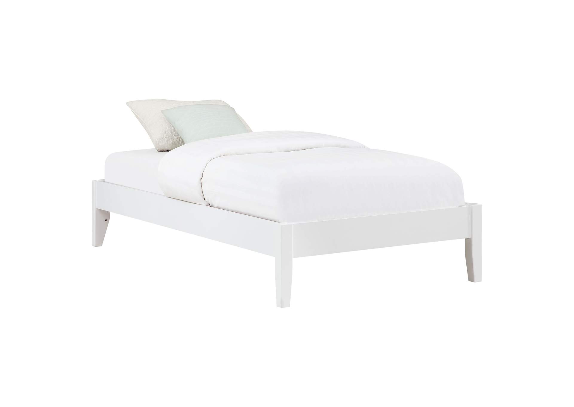 Hounslow Platform Twin Bed White,Coaster Furniture