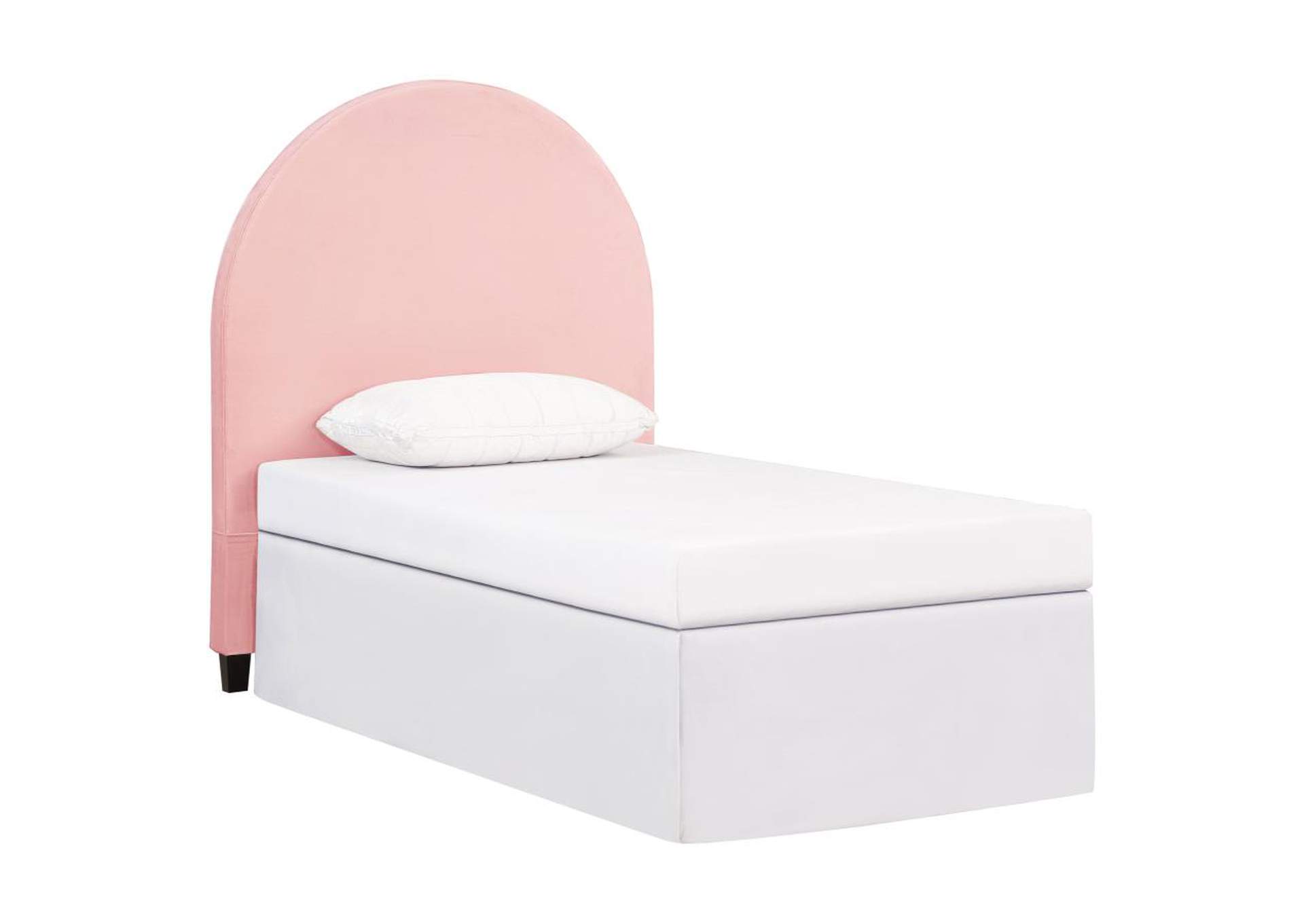 June Upholstered Arched Twin Headboard Blush,Coaster Furniture