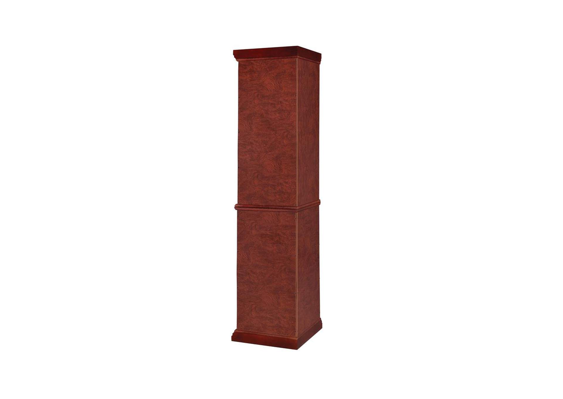 Aqua Haze Traditional Medium Brown Curio Cabinet,Coaster Furniture