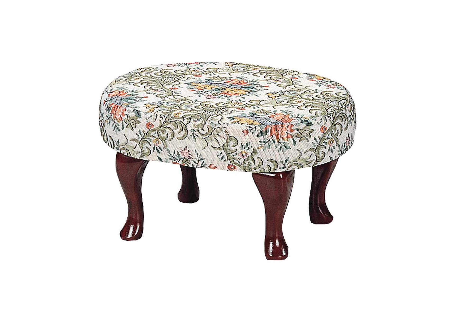 Upholstered Foot Stool Beige And Green,Coaster Furniture