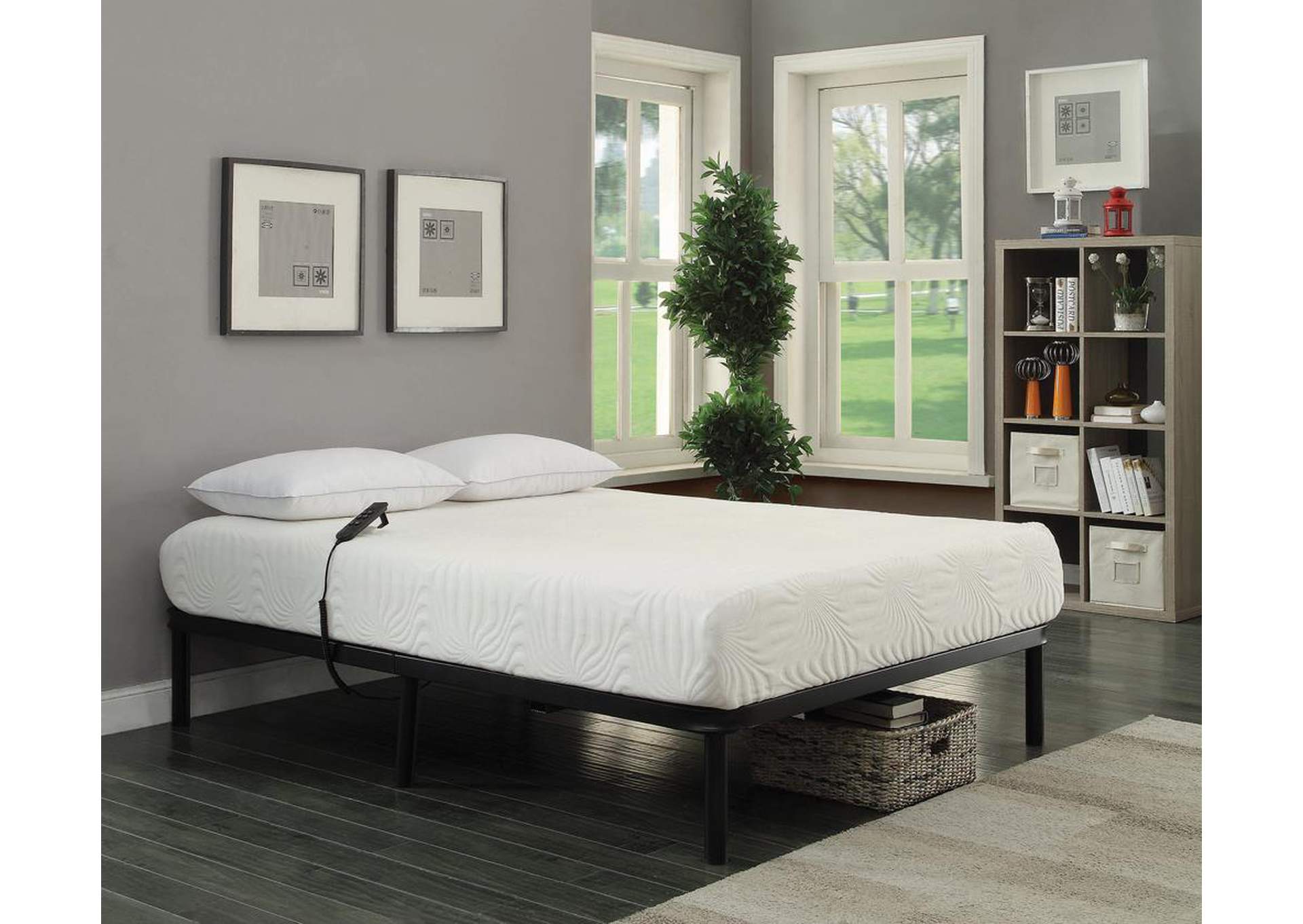 Stanhope Black Adjustable Full Bed Base,Coaster Furniture