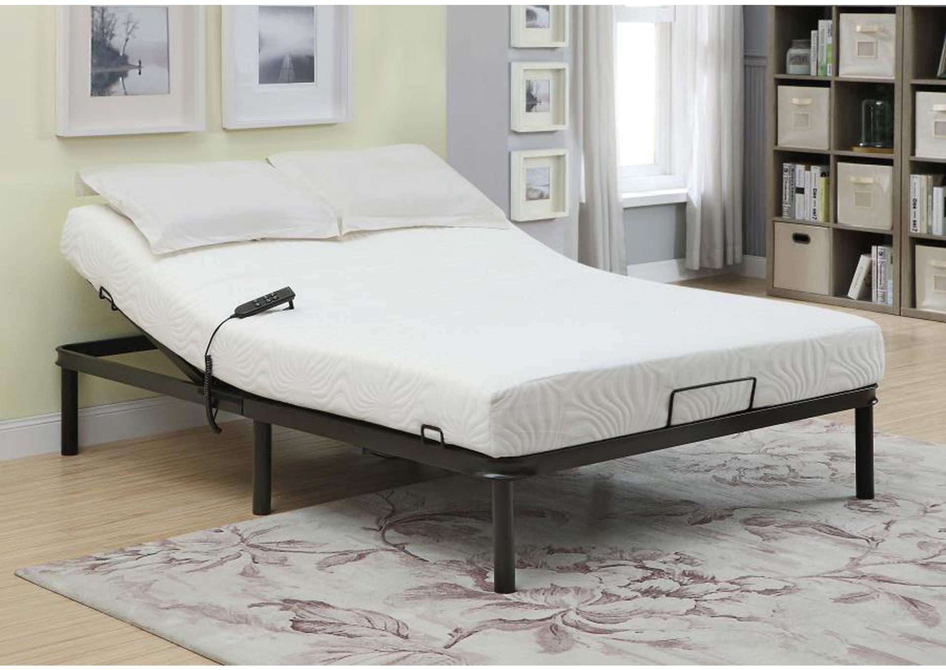 Stanhope Eastern King Adjustable Bed Base Black,Coaster Furniture