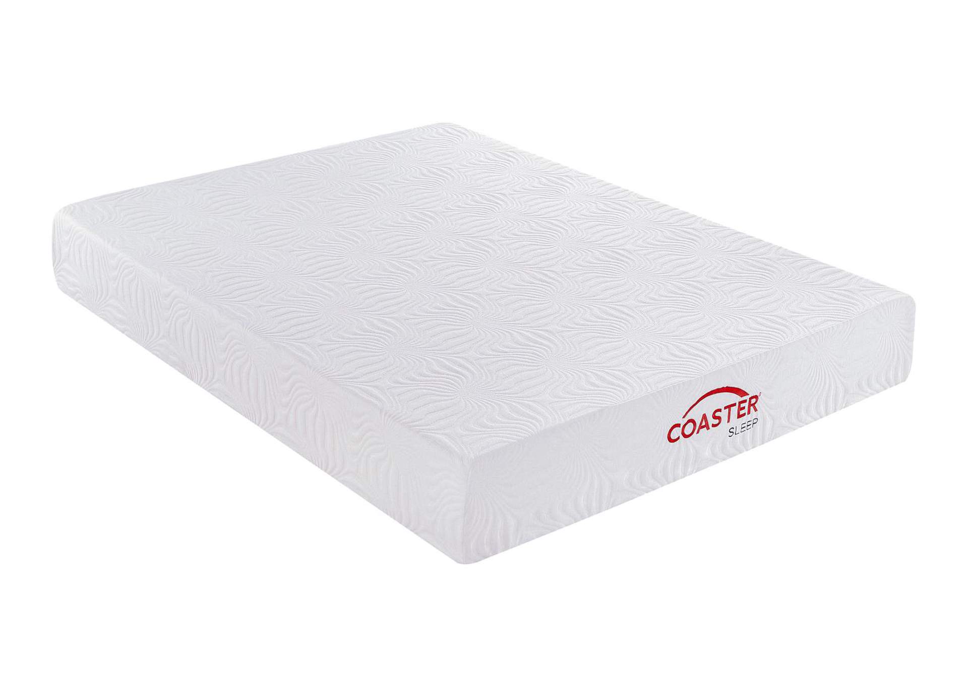 Key White 10-Inch Full Memory Foam Mattress,Coaster Furniture
