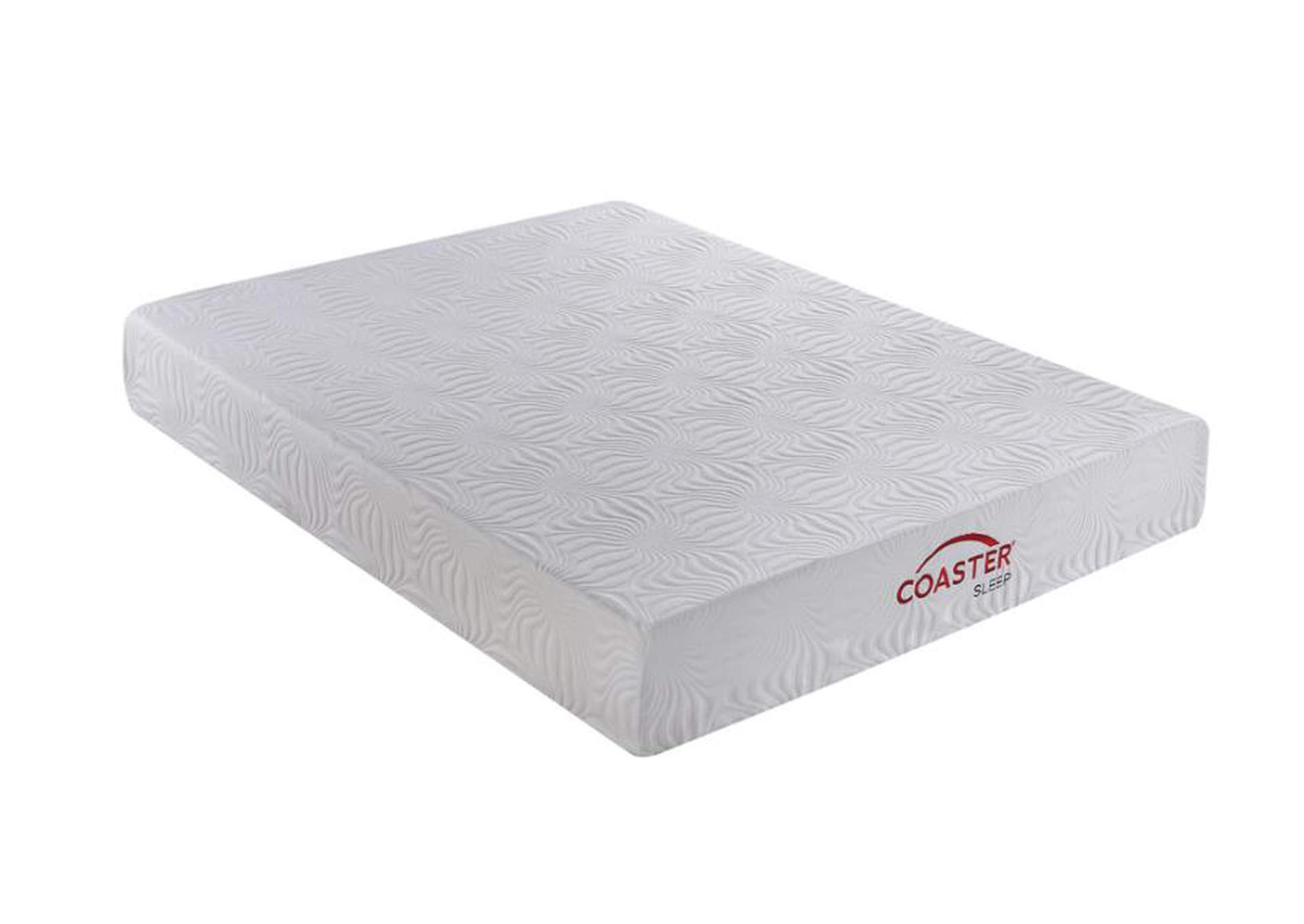 Key Twin Long Memory Foam Mattress White,Coaster Furniture