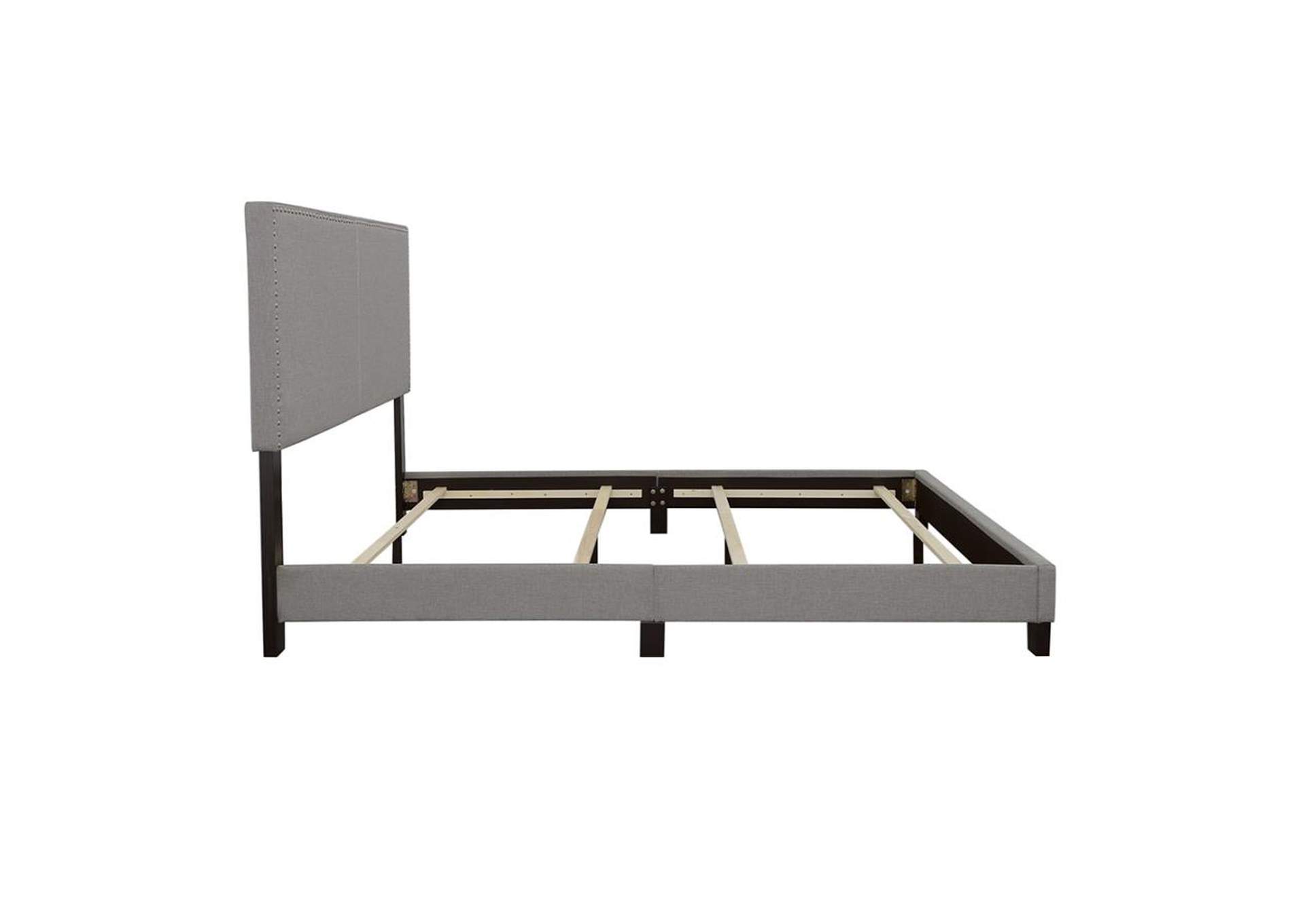 Boyd Queen Upholstered Bed with Nailhead Trim Grey,Coaster Furniture