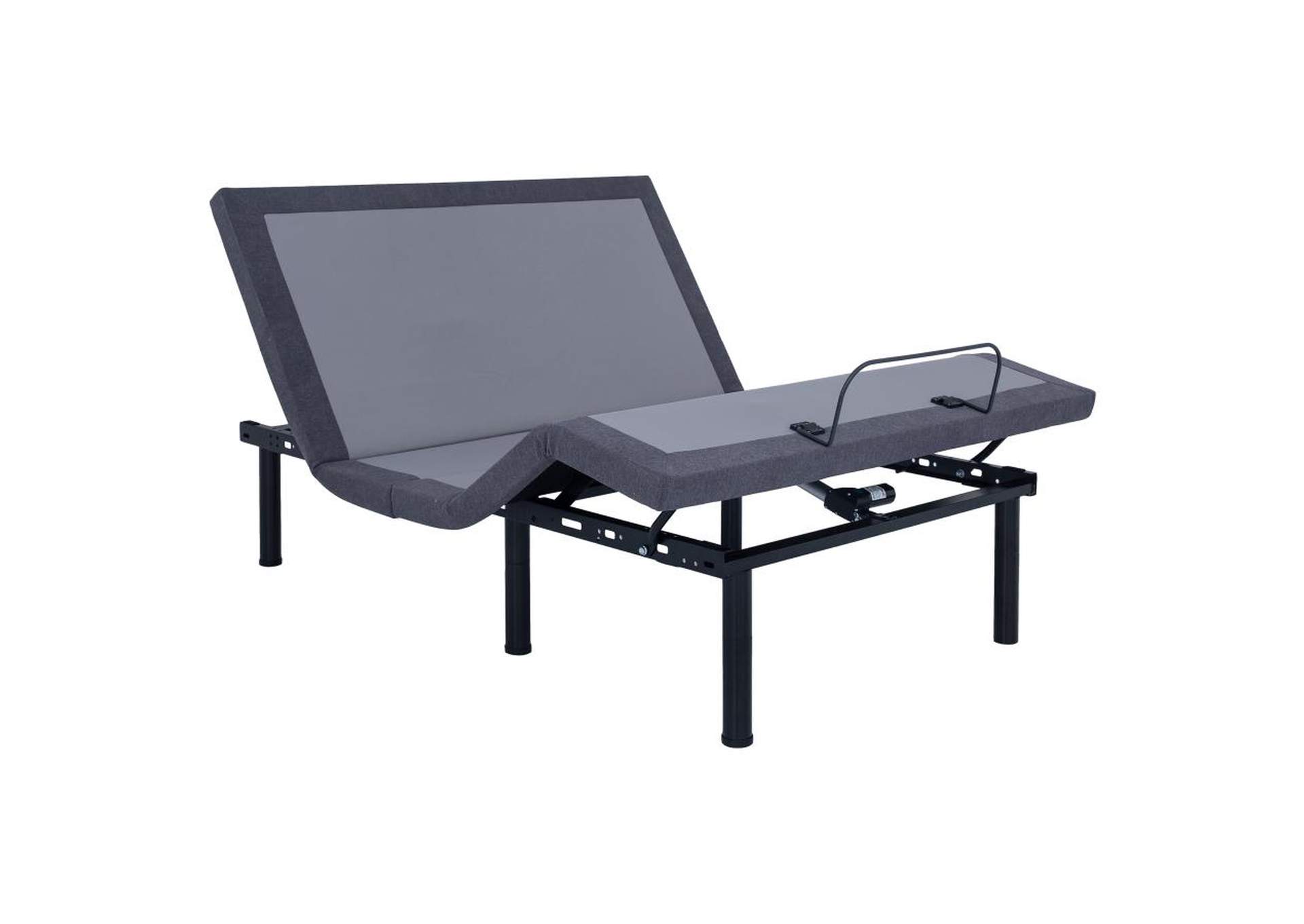 Clara Twin Xl Adjustable Bed Base Grey And Black,Coaster Furniture