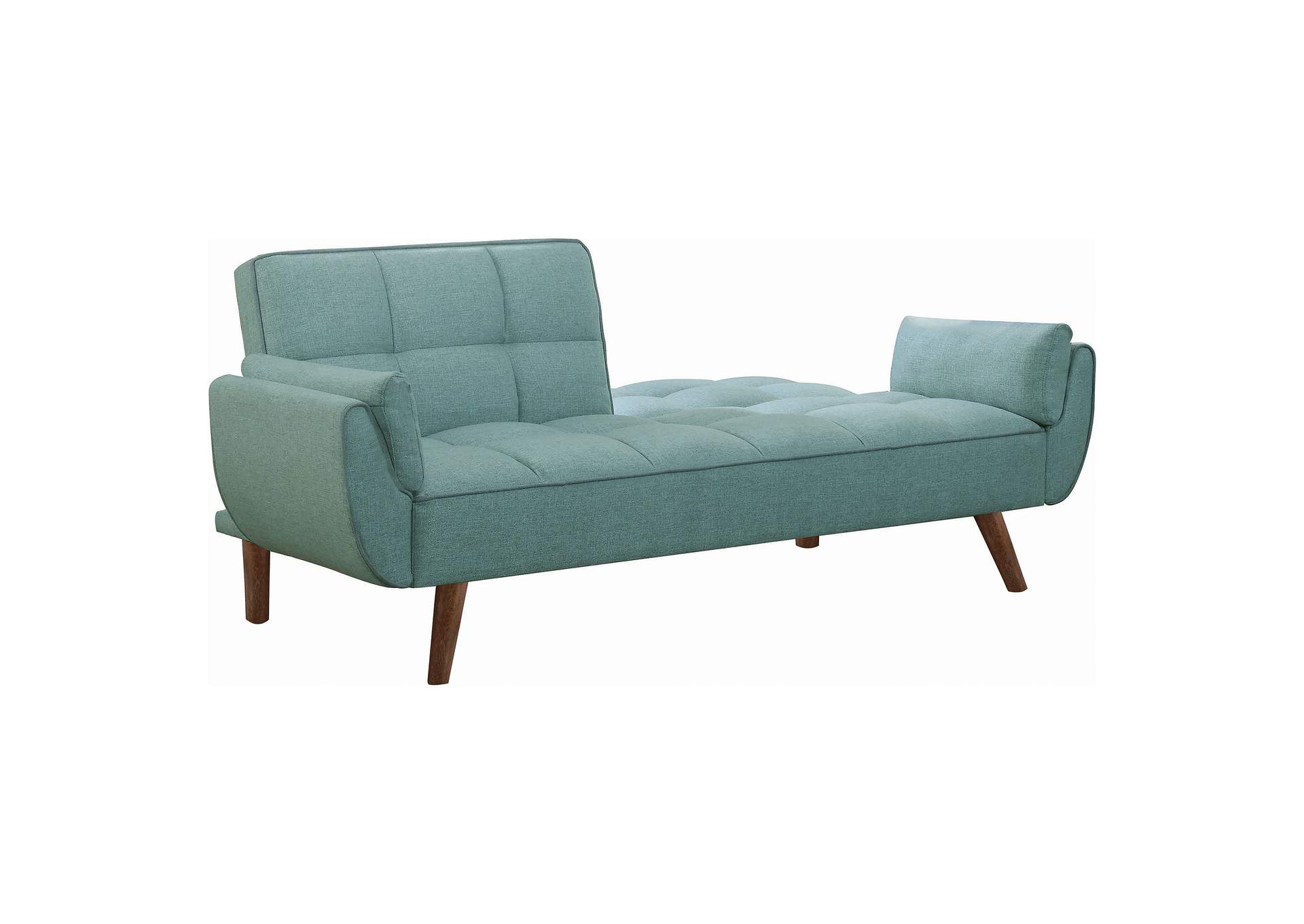 Caufield Biscuit-tufted Sofa Bed Turquoise Blue,Coaster Furniture
