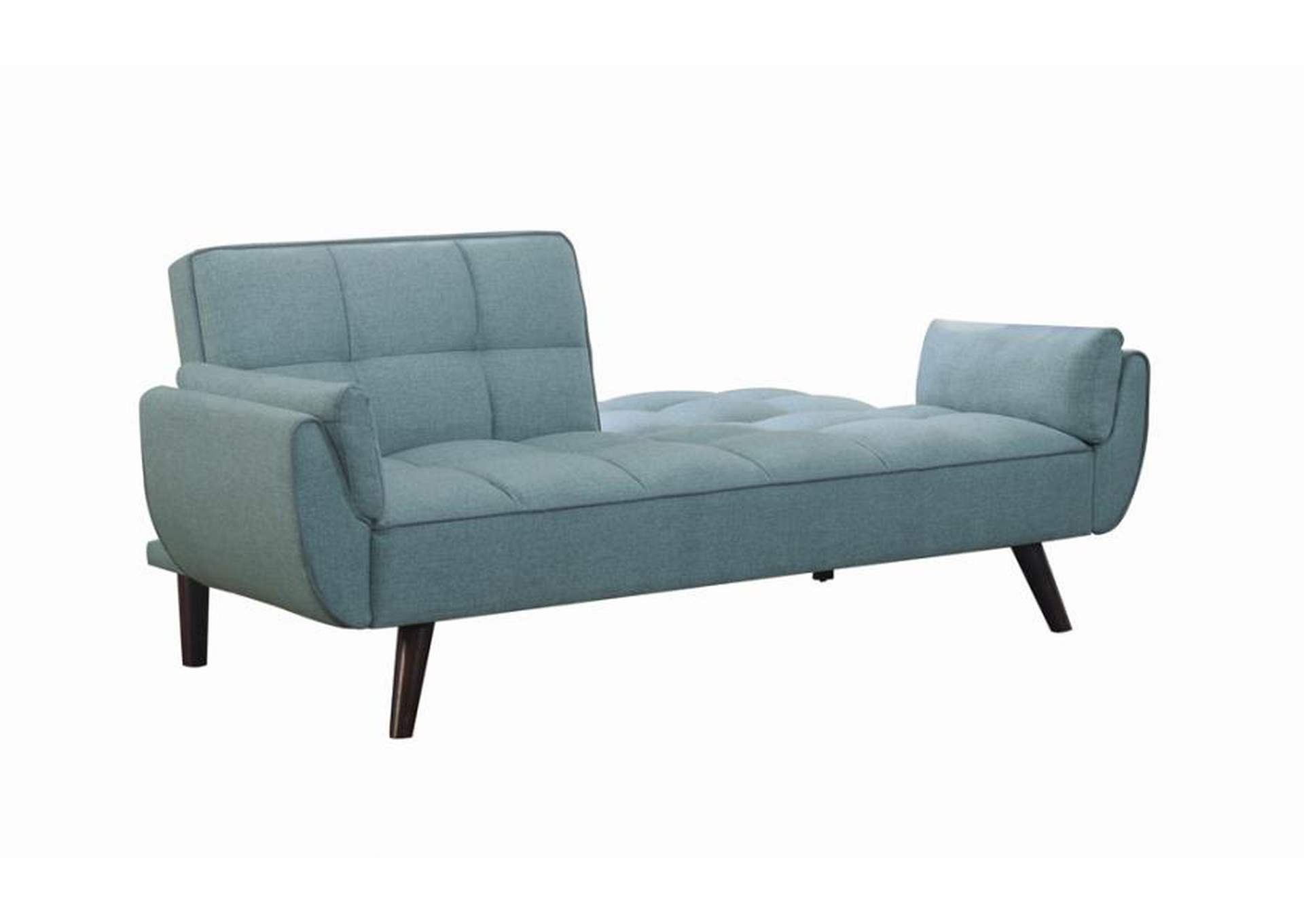 Caufield Biscuit-Tufted Sofa Bed Turquoise Blue,Coaster Furniture