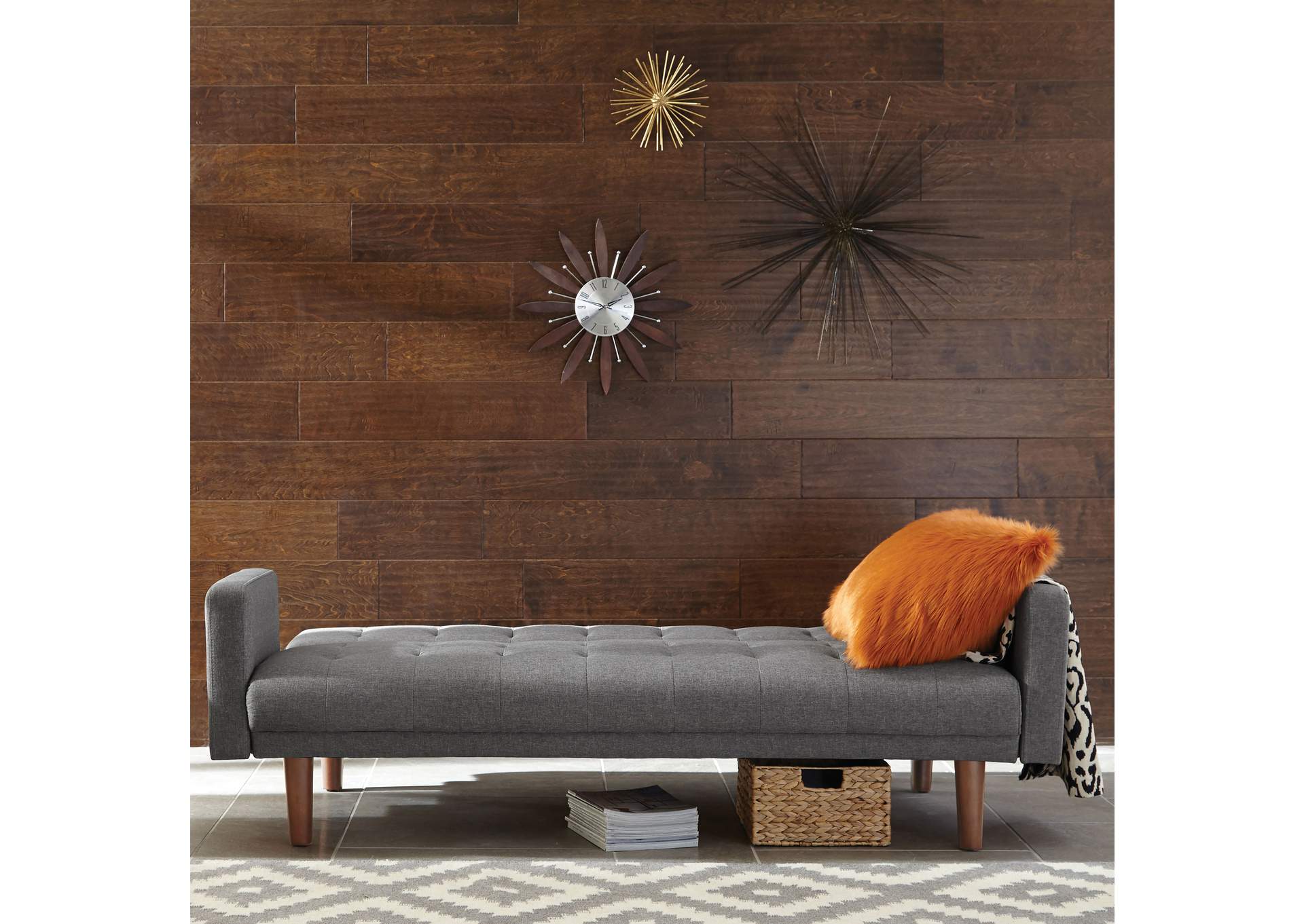 Sommer Tufted Sofa Bed Grey,Coaster Furniture