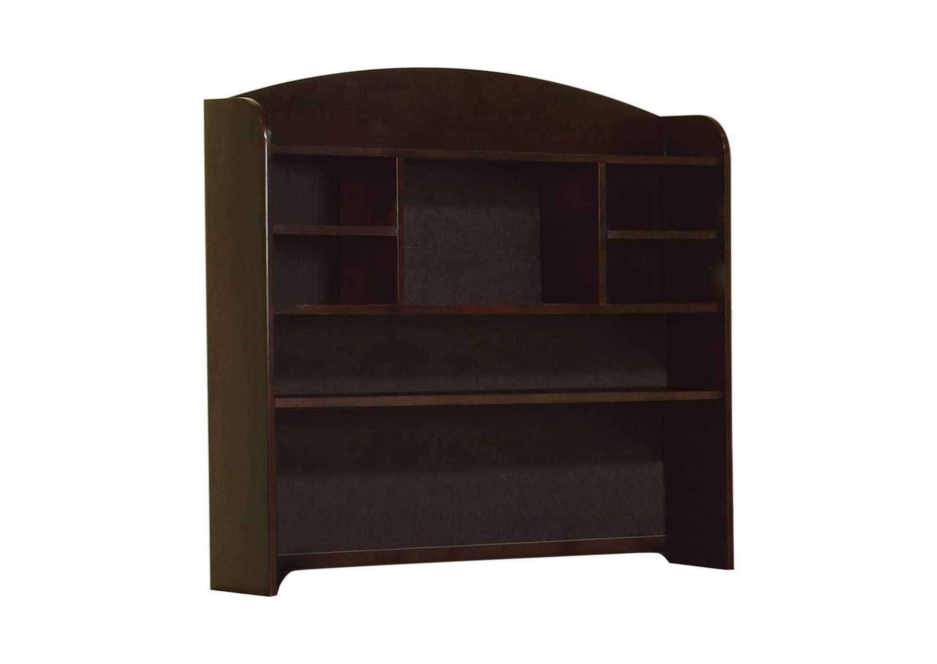 Phoenix Hutch with Shelves Cappuccino Paradise Home Furniture