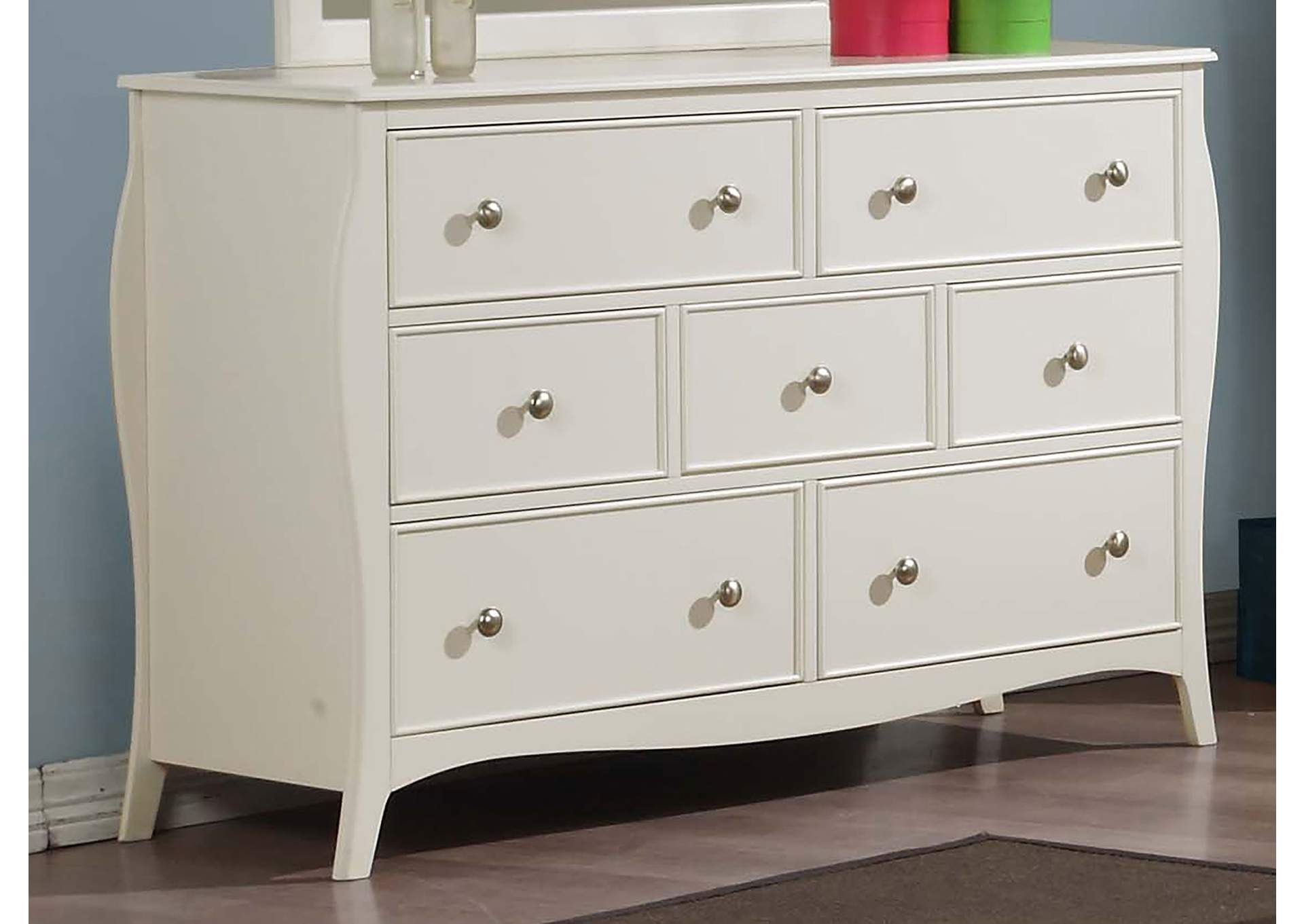 Dominique 7-drawer Dresser White,Coaster Furniture