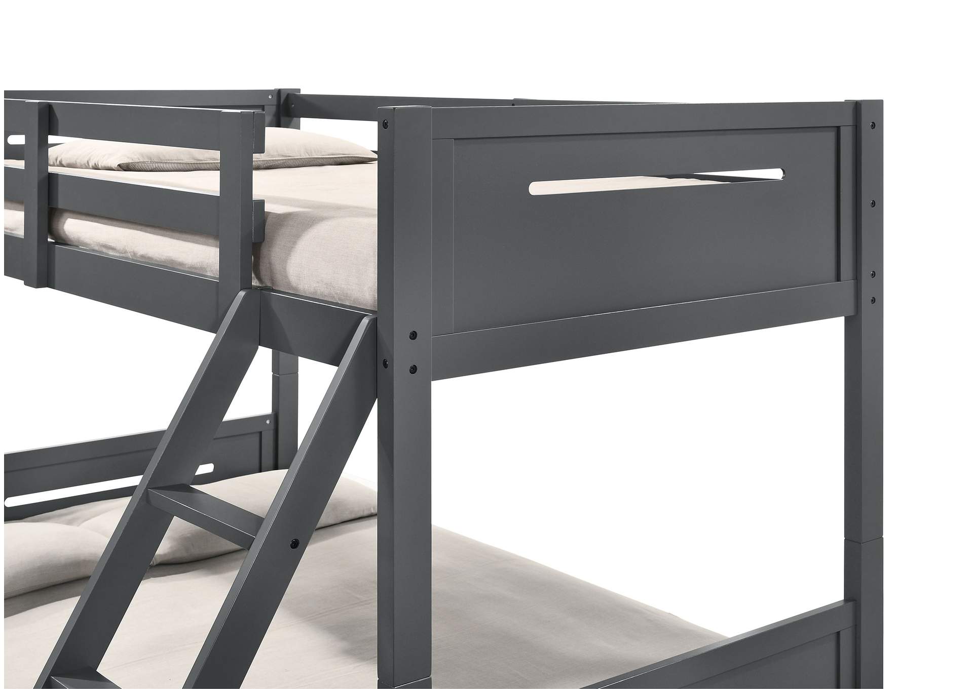 Littleton Twin/Full Bunk Bed Grey,Coaster Furniture