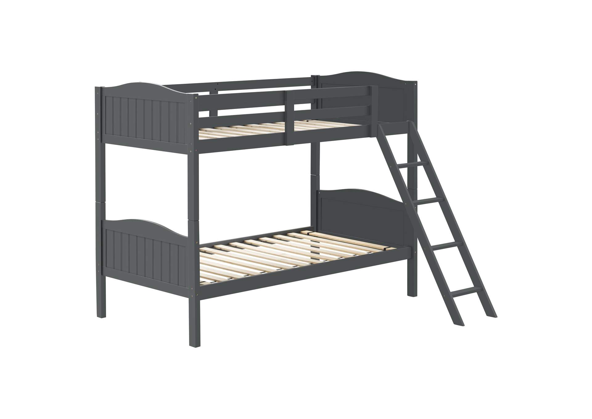 Arlo Twin/Twin Bunk Bed with Ladder Grey,Coaster Furniture