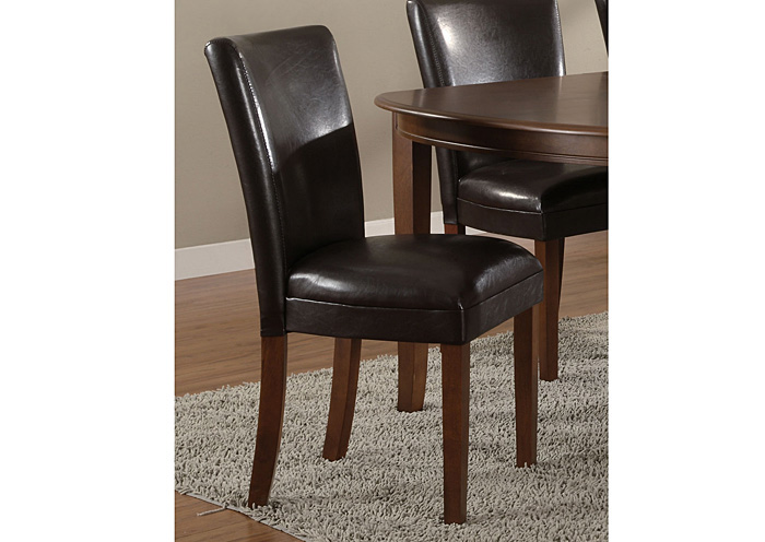 Brown & Cherry Parson Chair (Set of 2),ABF Coaster Furniture