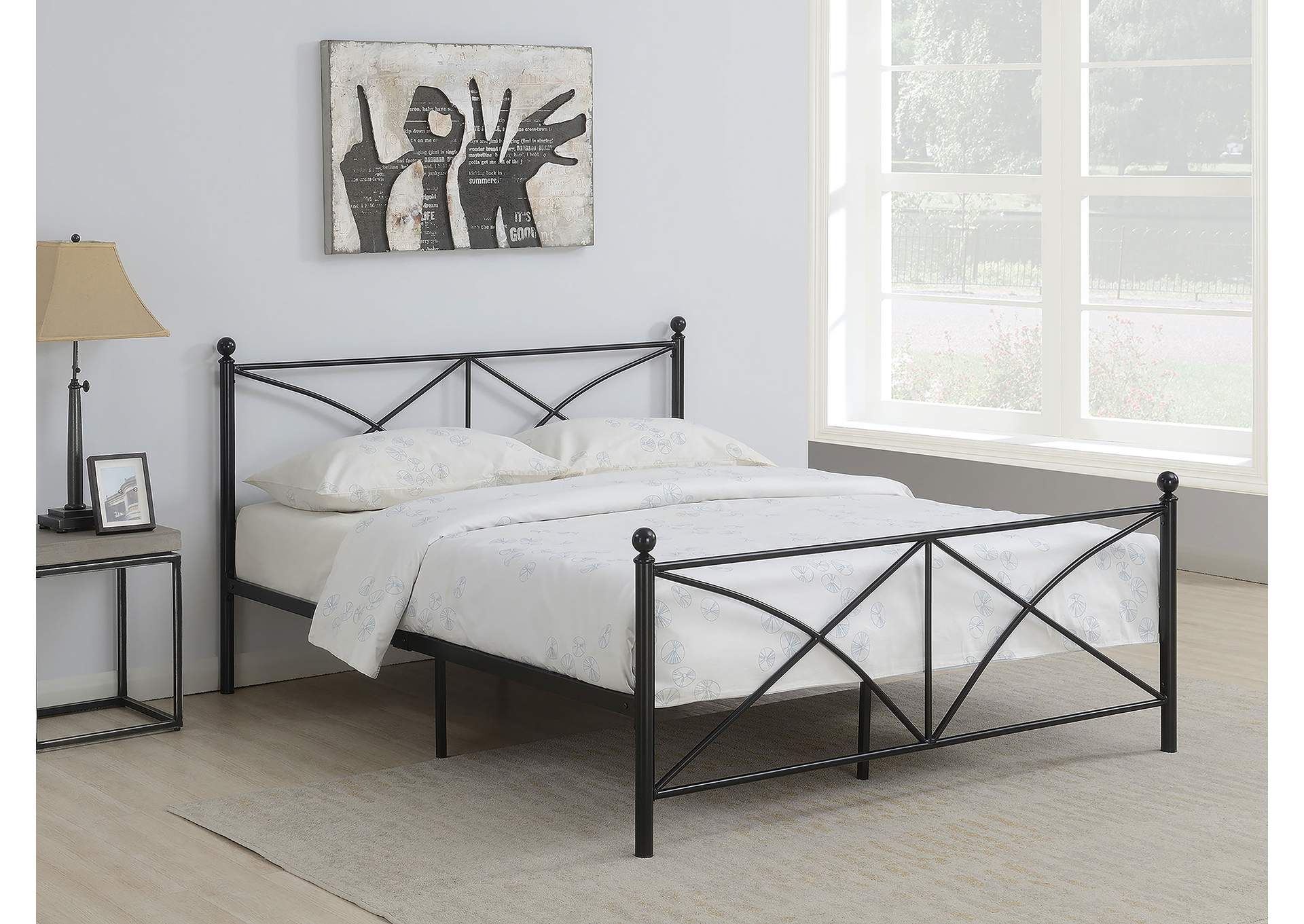 Hart Metal Platform Bed,Coaster Furniture