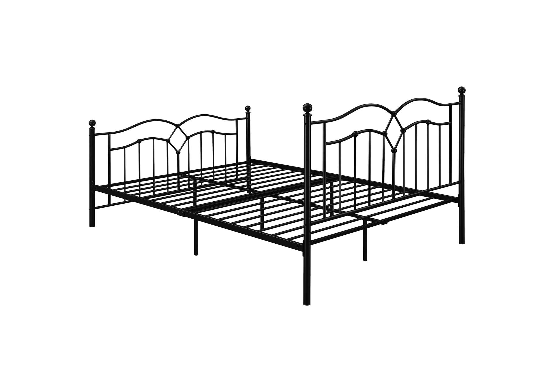 Klossen Metal Queen Bed Black,Coaster Furniture