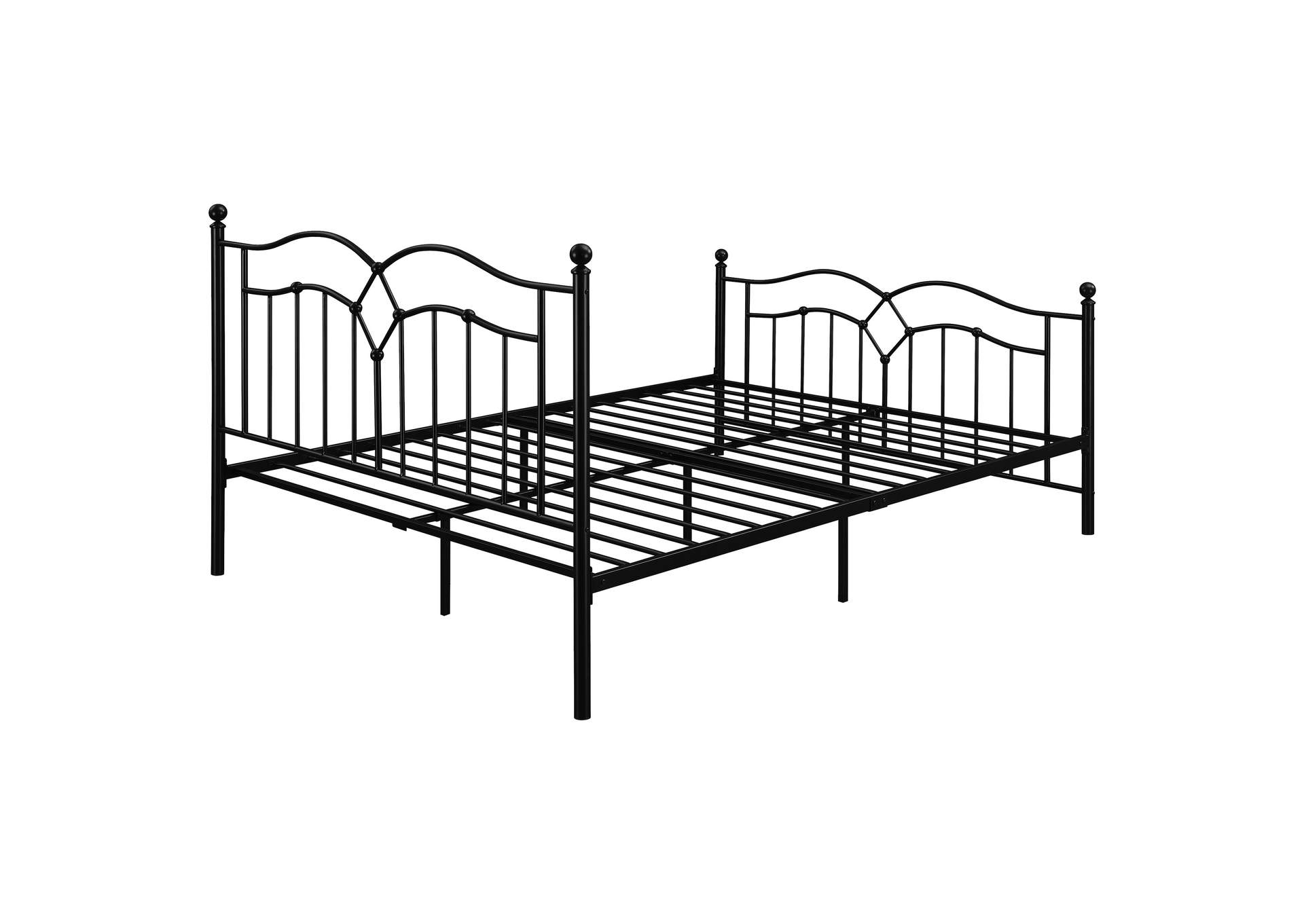 Klossen Metal Queen Bed Black,Coaster Furniture