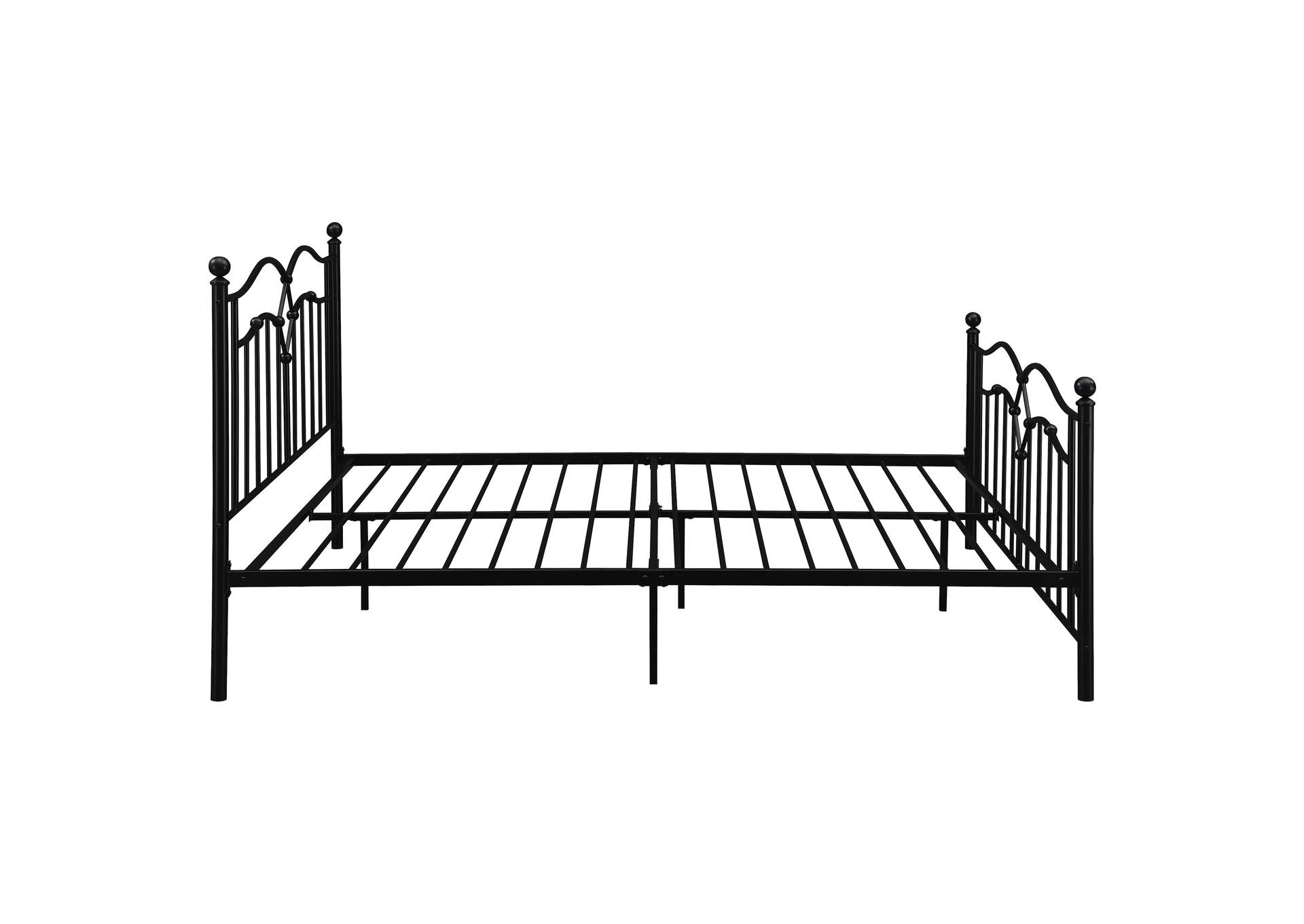 Klossen Metal Queen Bed Black,Coaster Furniture