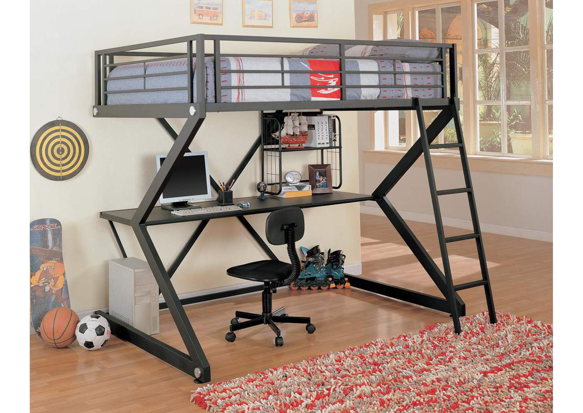 Workstation Loft Bed,ABF Coaster Furniture