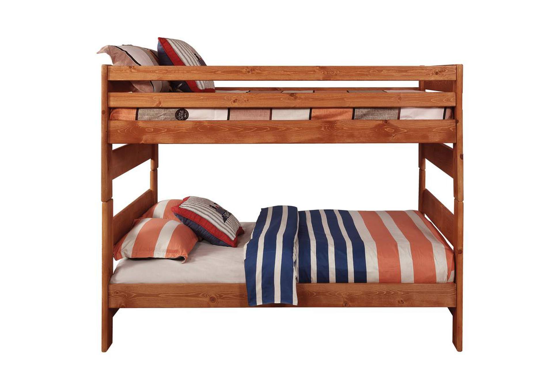 Cumin Wrangle Hill Amber Wash Full-over-Full Bunk Bed,Coaster Furniture