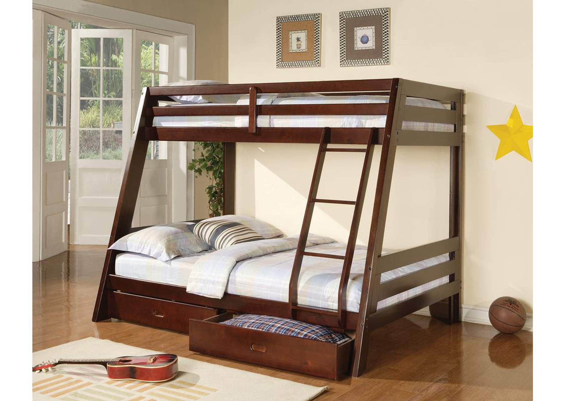Twin/Full Bunk Bed,ABF Coaster Furniture