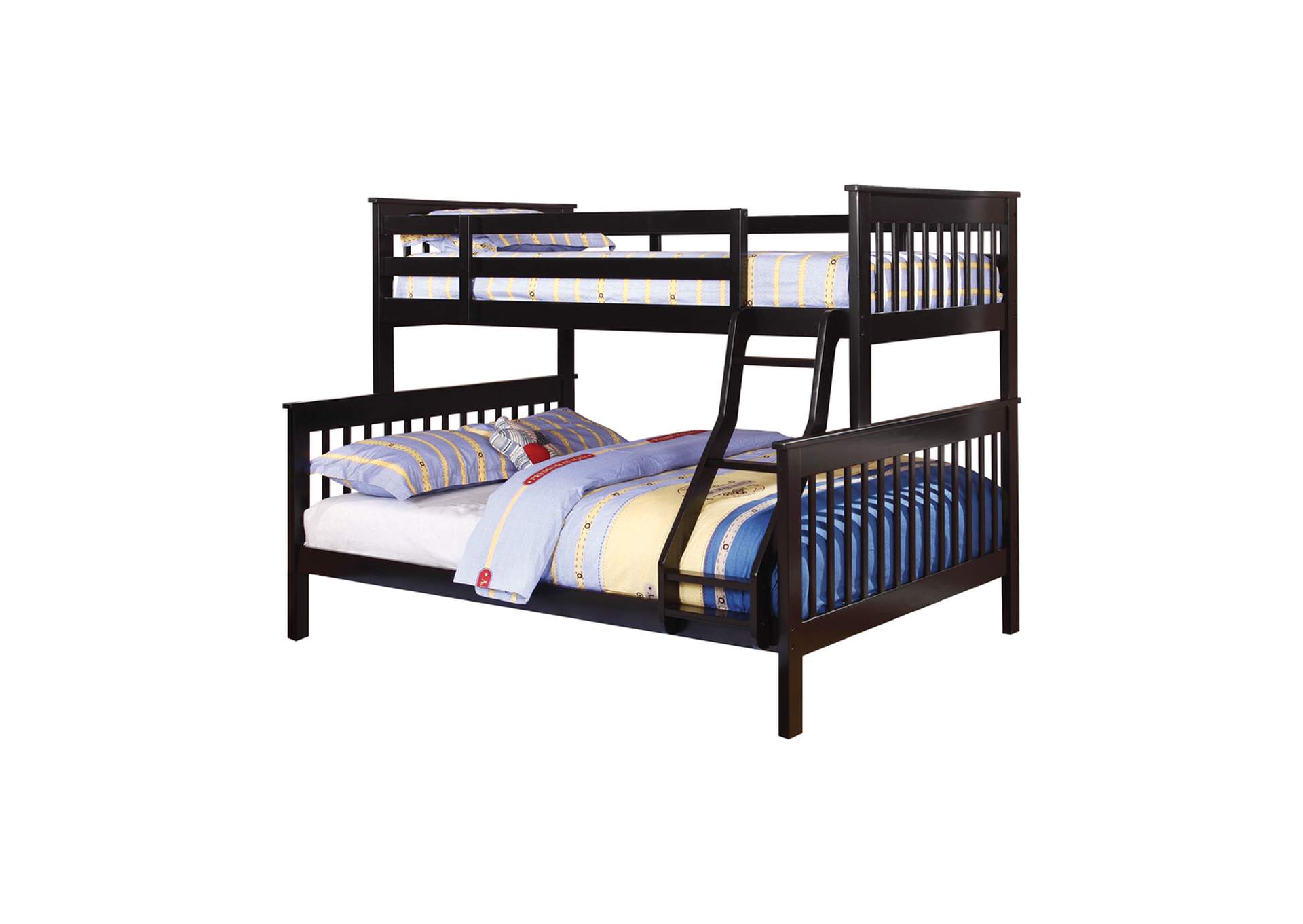 Chapman Twin over Full Bunk Bed Black,Coaster Furniture